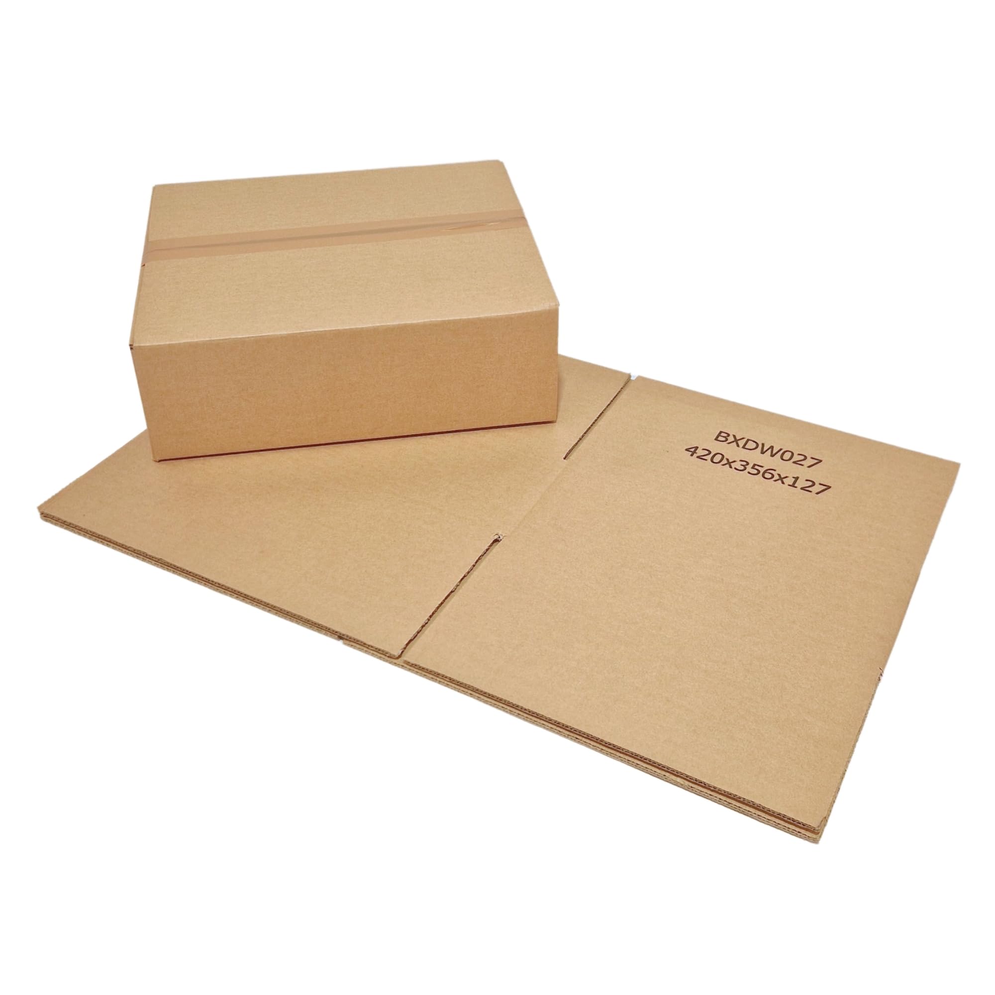 W.E. Roberts Strong Double Wall Cardboard Boxes (Pack of 15) - Boxes for posting, Boxes for moving house, Packing boxes, Postal Shipping Boxes (420mm x 356mm x 127mm (16.5 x 14 x 5"))