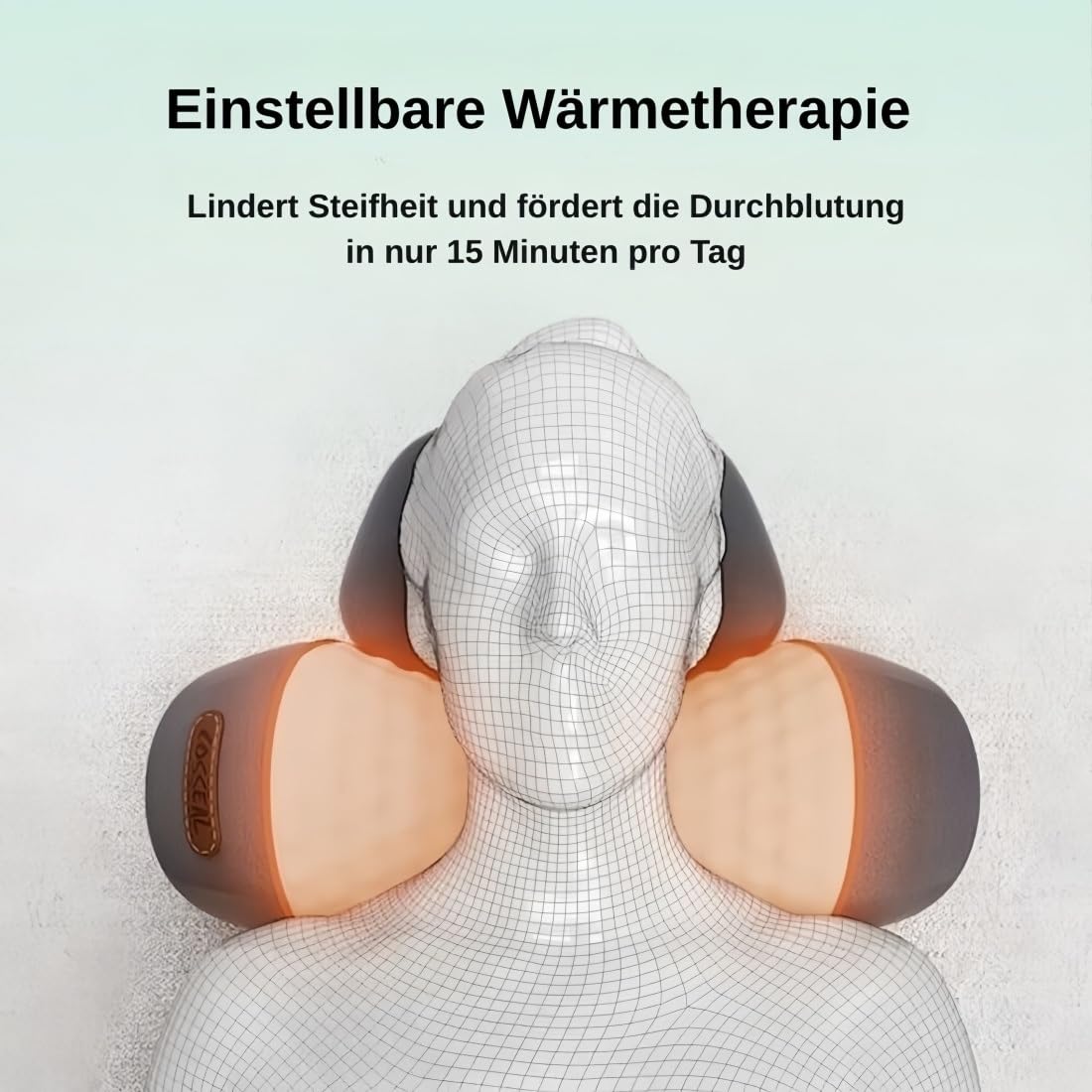 2026 Theratex 3-in-1 Massagegerät, Triple Method Shoulder Massager mit Heizung, Massage & Traktion, Thera Kissen 3 in 1 Therapie Kissen Relavie, Lindert Muskelermüdung(Space Grau)