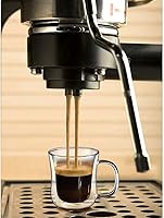 Vista 7 de ecooe Juego de 2 tazas de café de doble pared de 4 onzas, tazas de café de vidrio transparente con asa, taza de café aislada de borosilicato