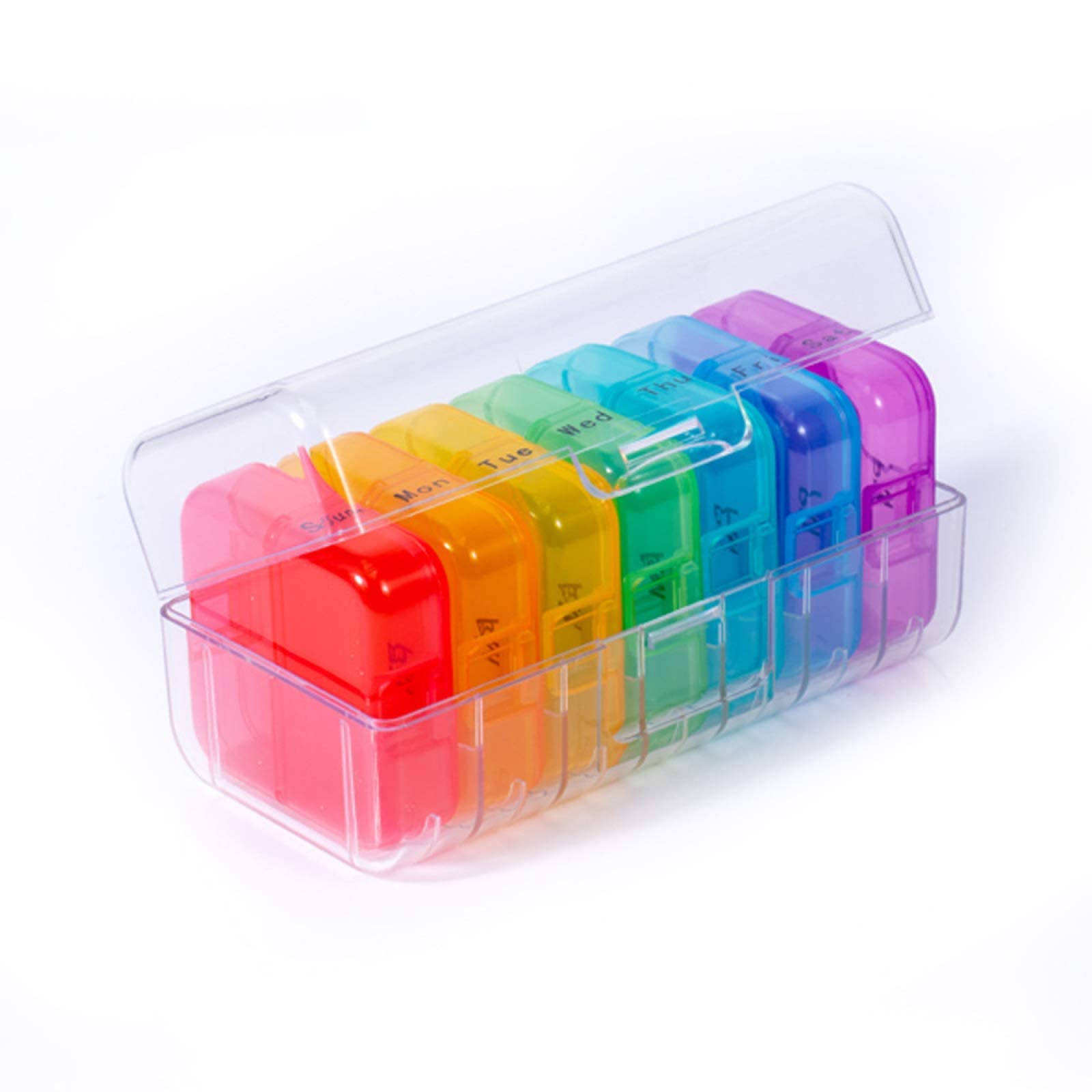 Tygodniowy organizer na 7 dni w pudełku na tabletki 2 razy dziennie, etui na tabletki podróżne, dozownik witamin i leków