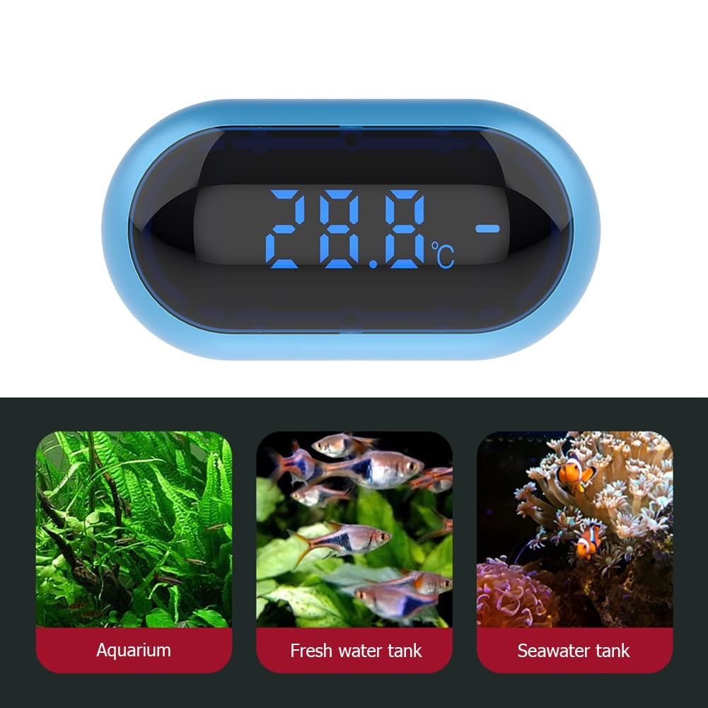 Termómetro Digital Led for acuario, medidor de prueba, termómetro electrónico for pecera, temperatura adhesivo, herramientas