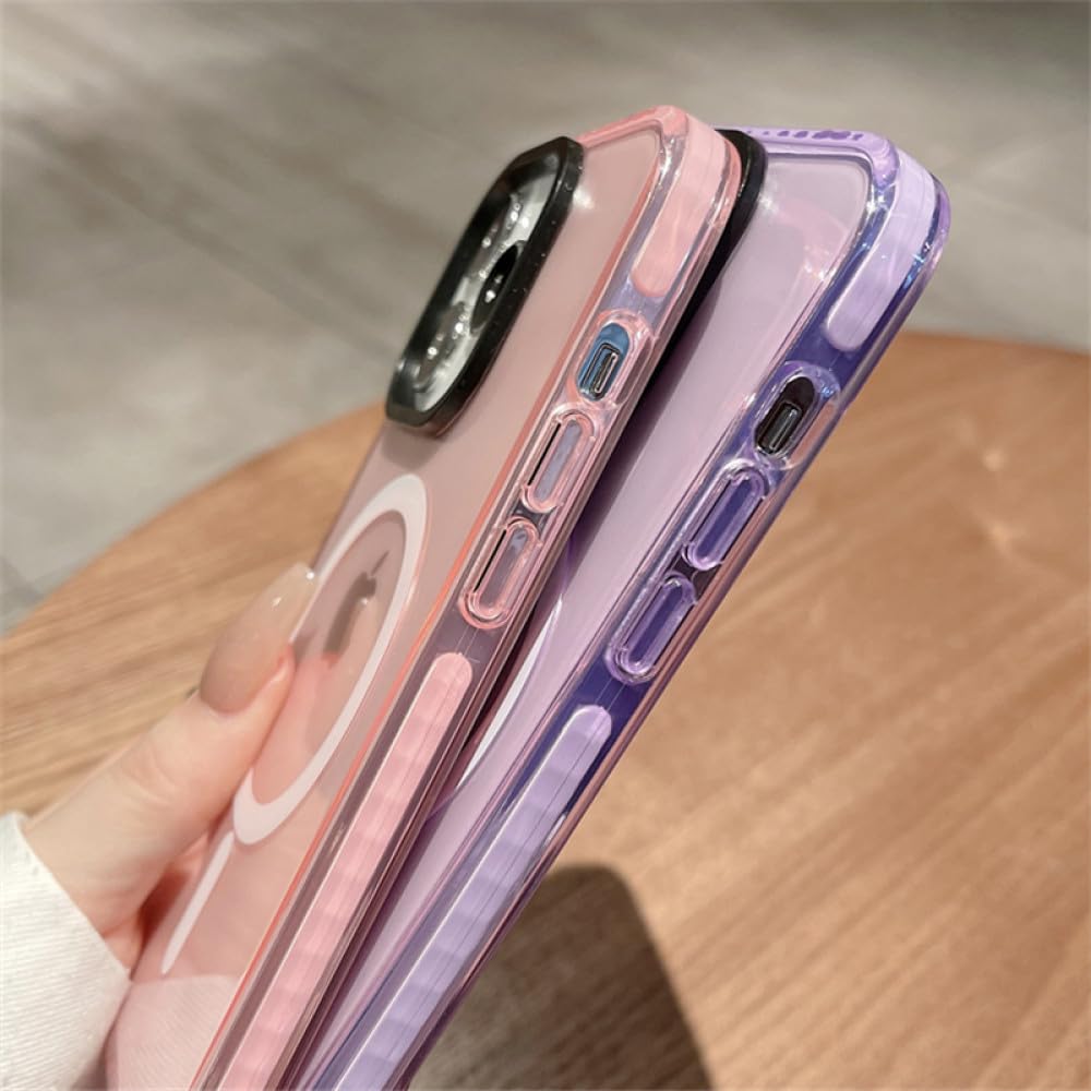 Amazon.co.jp: 蛍光ゼリーカラー磁気ワイヤレス充電ケース iPhone 15