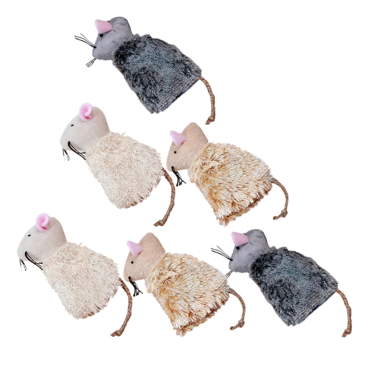 CIYODO Scratching Cat Plaything Funny Kitten Toy Mouse Cat Toy Soft Plush Interactive Mouse