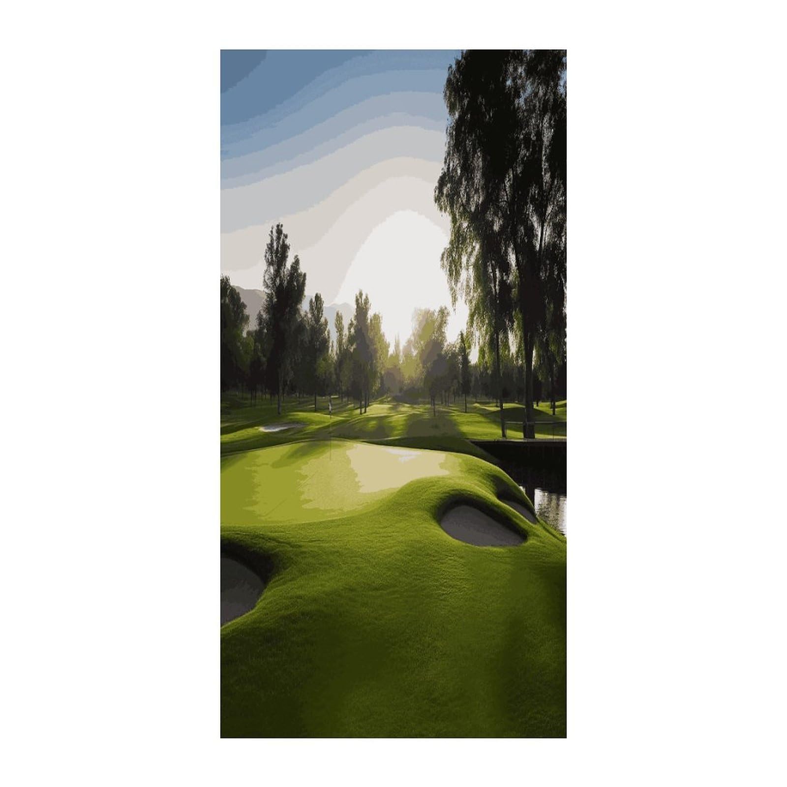 Fekiloot Style Golf Course Door Curtain Room Divider Curtains