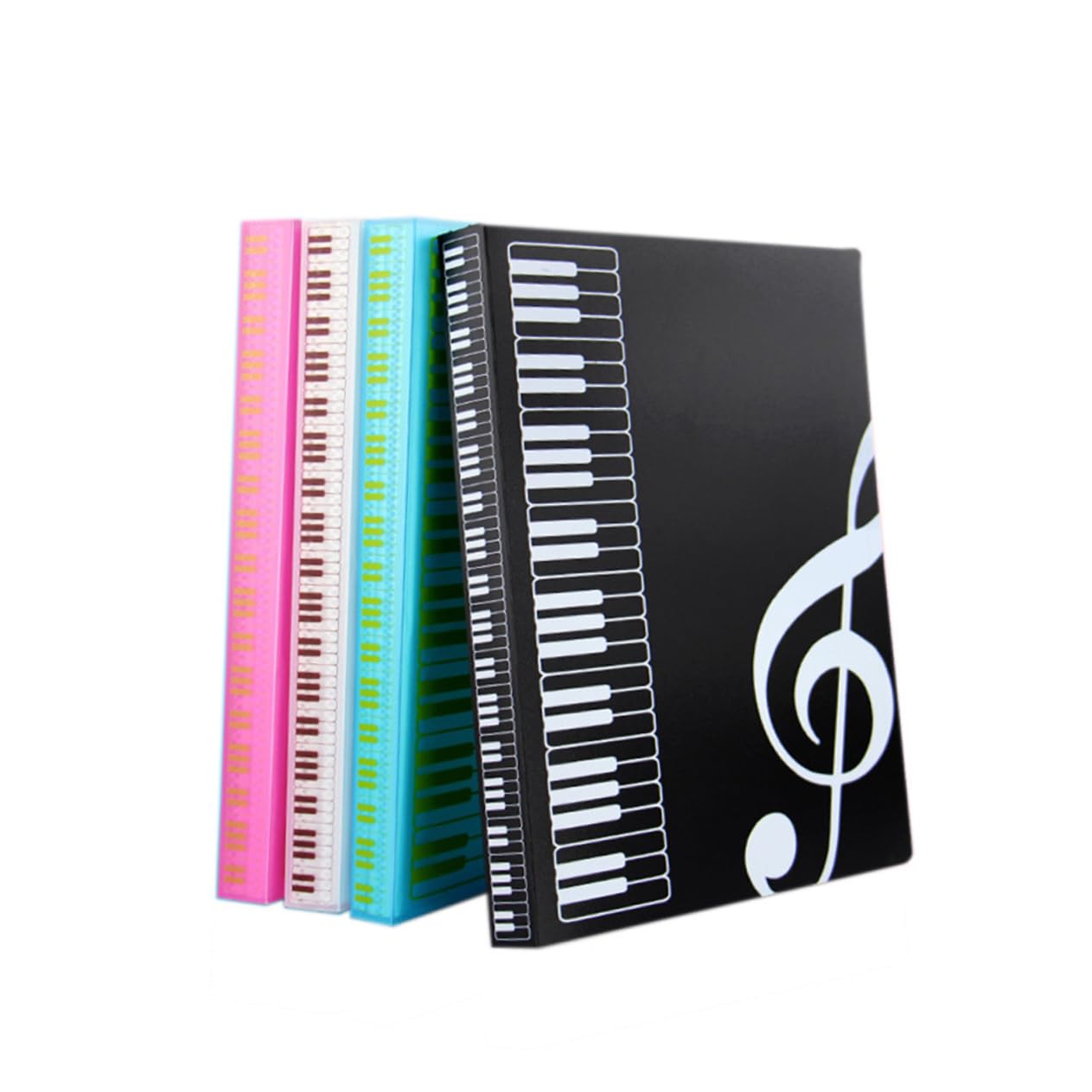 LIOOBO 40pcs Pages Included Organizer Office File Folder for School Document Fashion Portable File Holders