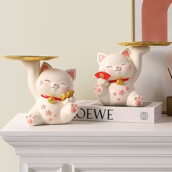 猫の置物 Amazon.co.jp: Vukayo 猫の置物 玄関小物 インテリア飾り 招き猫