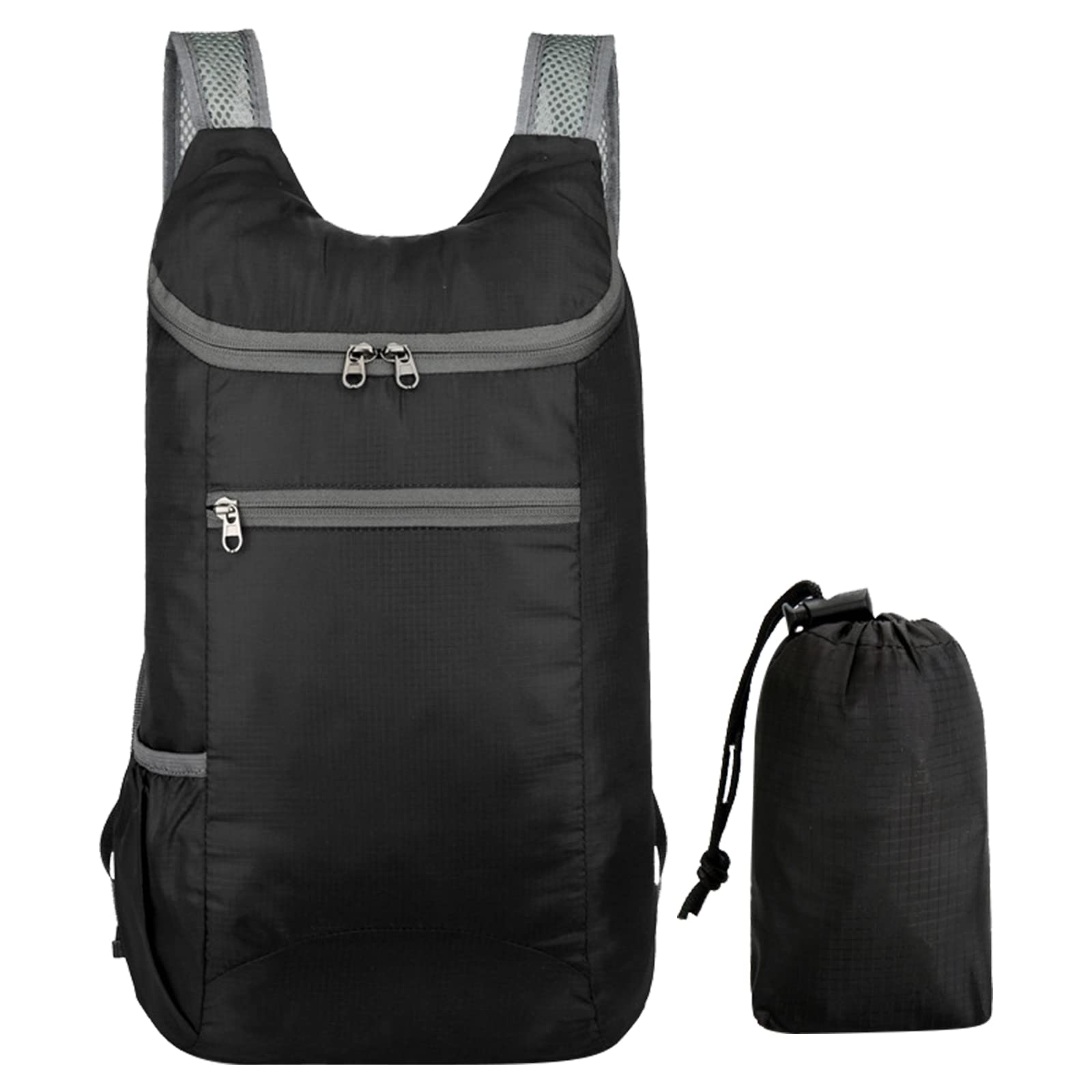 Ultra Lightweight Foldable Backpack Waterproof Packable Backpacks Foldable Rucksack Travel Hiking Daypack Large Capacity Sports Folding Backpack for Outdoor Camping Walking Cycling Climbing