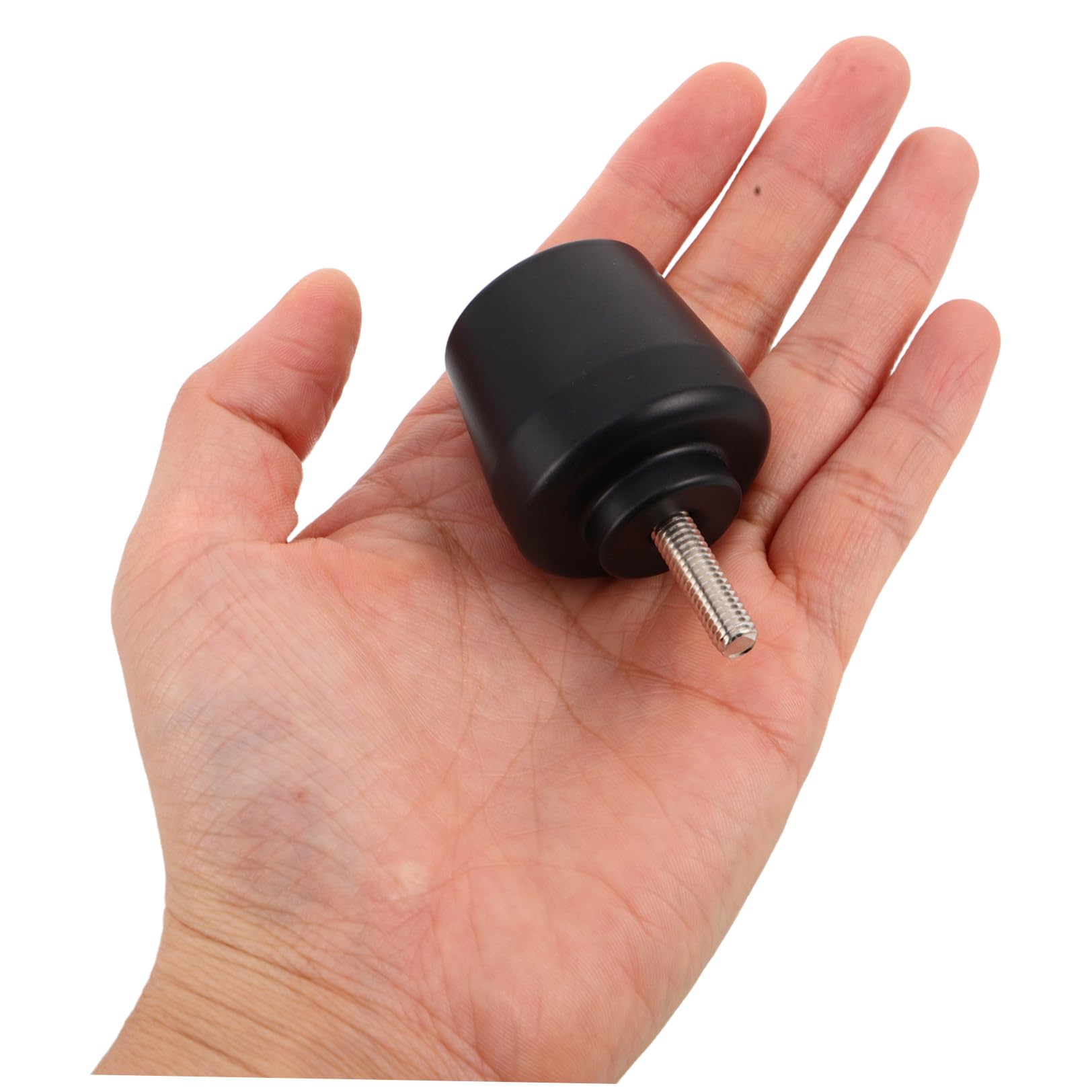 Mikikit Tappi Terminali Manubrio Moto in Metallo Nero M6 Funzione Anti-vibrazione e Rimozione Facile, per Dirt Bike e Scooter