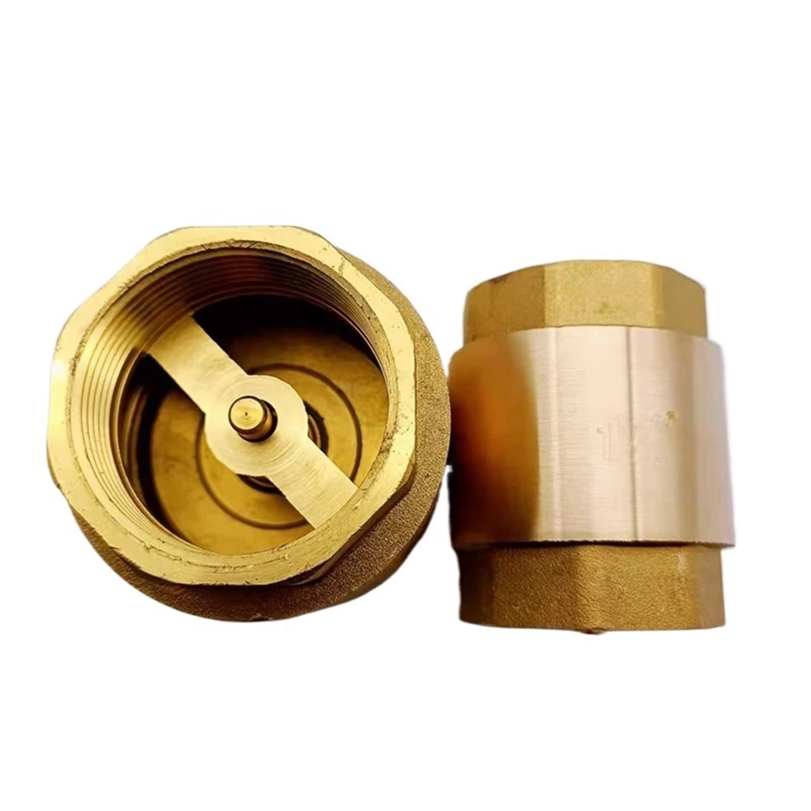 Uyzndkvsi 1/2 Brass Check Valve In-Line Spring " 3/4" " 2" -" -3/4" Dn5 Dn20 Dn25 Dn3 Dn40 Dn50(")