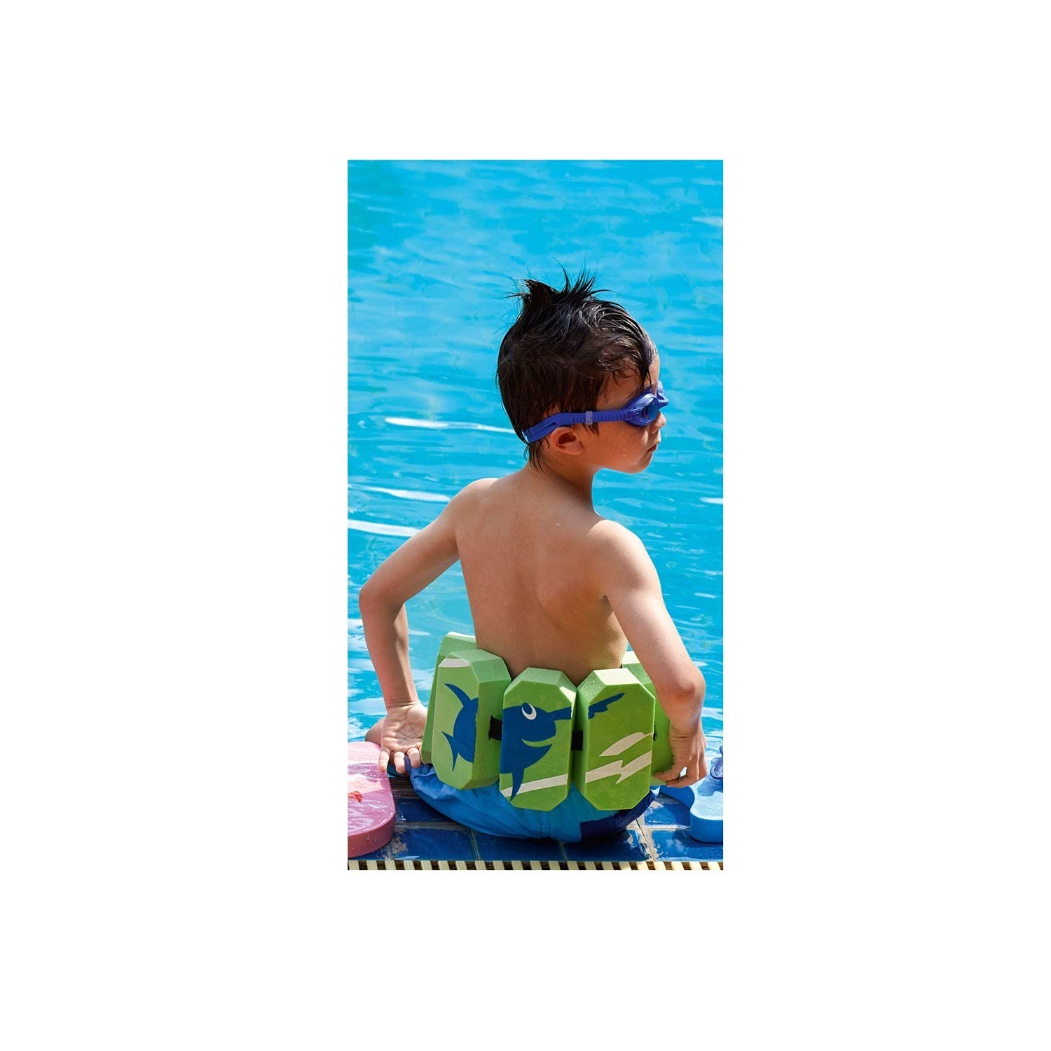 Beco Sealife - Cintura da Nuoto con Kick Board, per Sport Acquatici, Giallo.