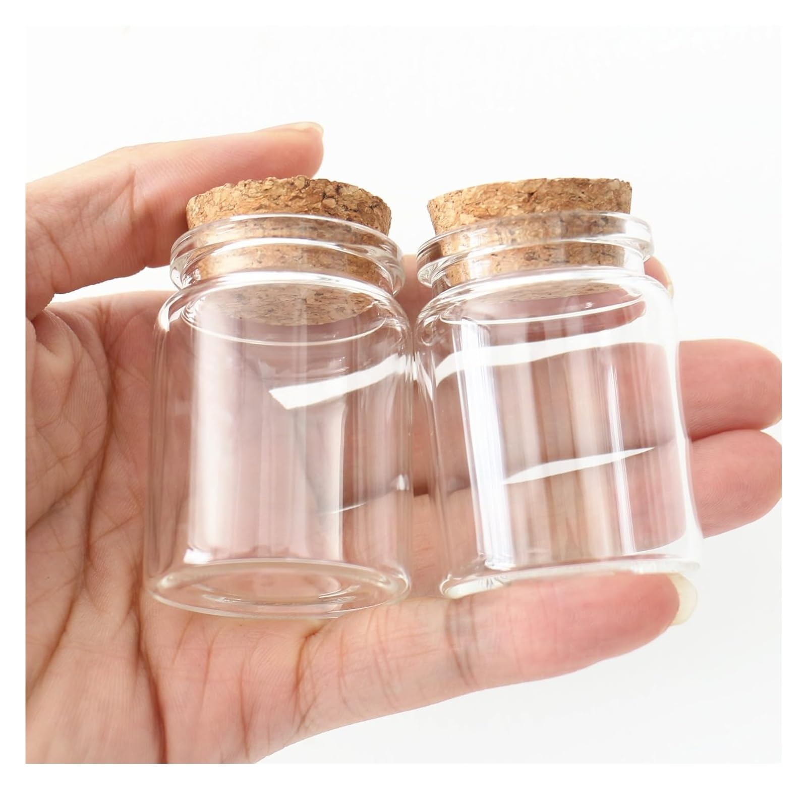 Tubos de ensayo de Vidrio Transparente, Frascos de Vidrio grageas 30 ml, 26 x 37 50 mm, envase vacío, Tubo ensayo, Paquete cantidades múltiples(24 Pieces)