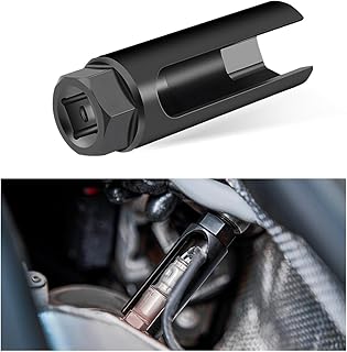 Universal 1/2" Drive 6-Point O2 Sensor Socket Wrench Kit (Cr-V Steel)