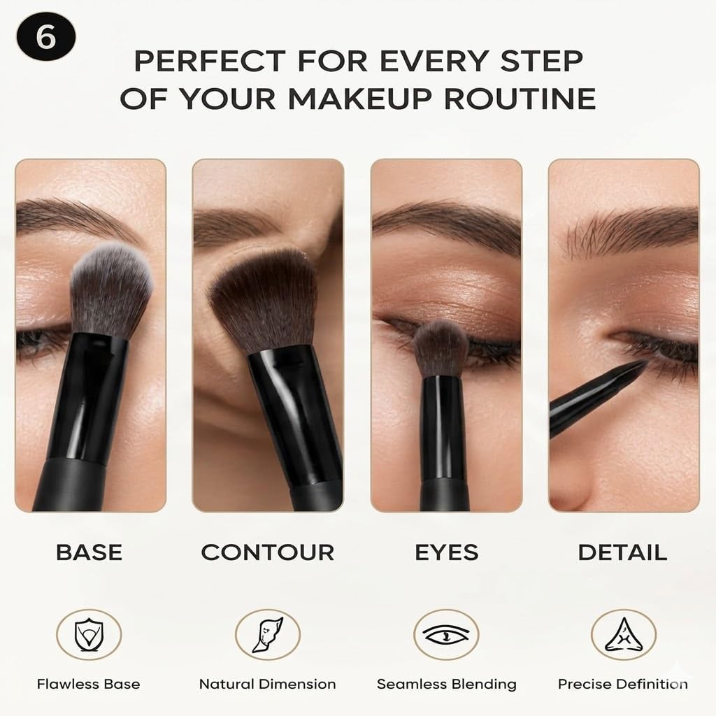 Set di 14 pennelli da trucco, pennelli da trucco, pennelli per cosmetici, pennelli vegani con scatola di controllo (nero)