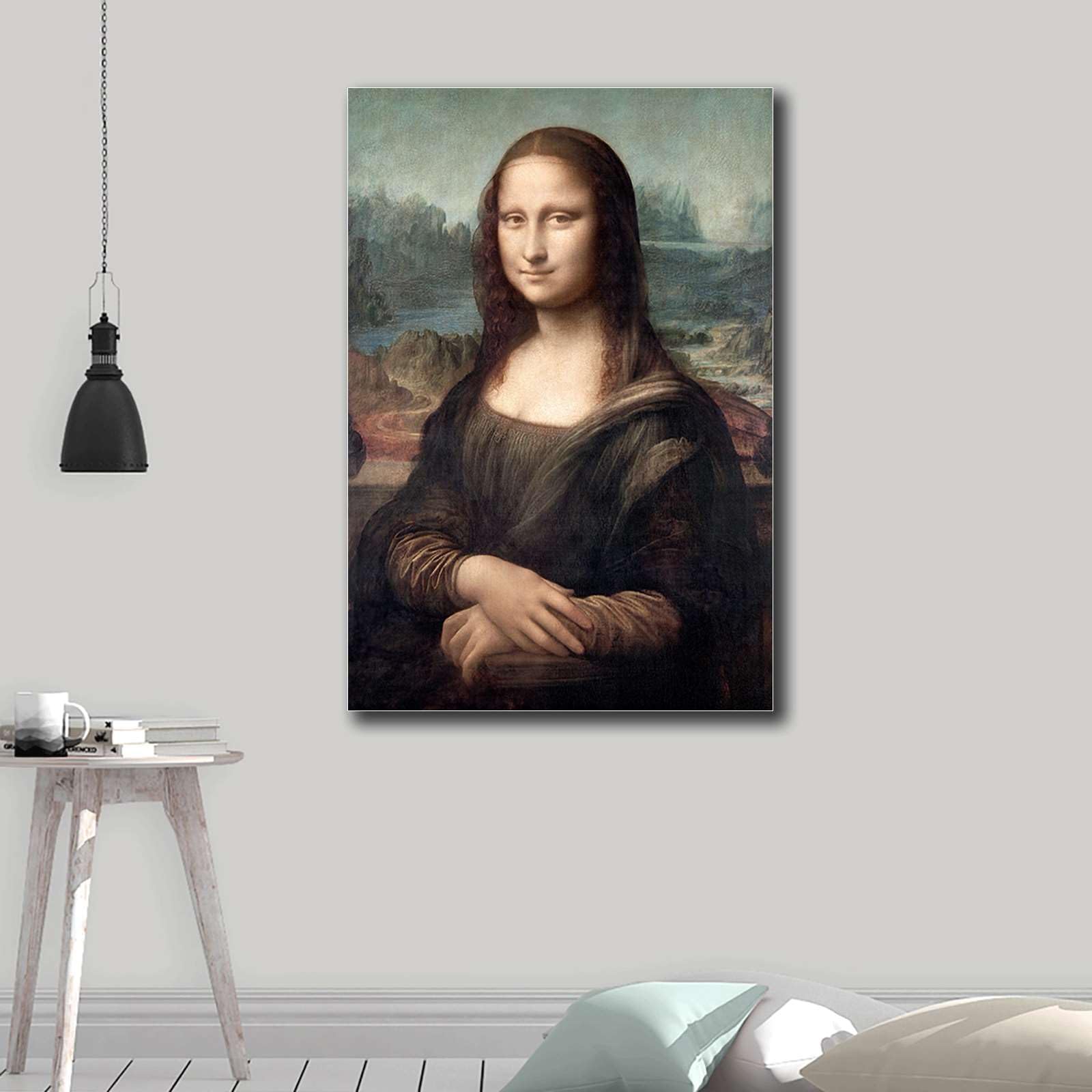 Amazon.com: YX Tide Wall Art Canvas Print Leonardo Da Vinci Mona