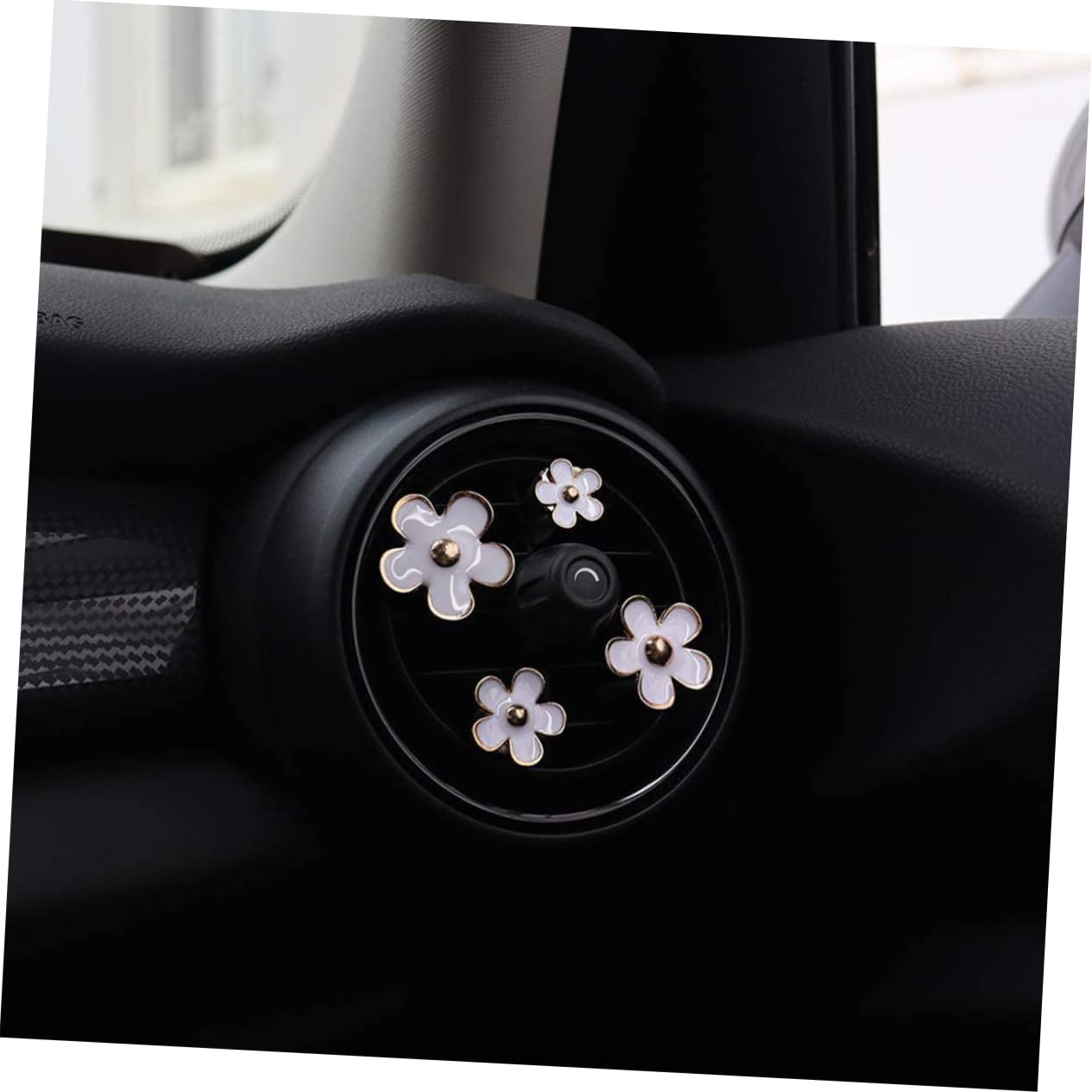 SOLUSTRE 12pezzi Clip Profumo Auto Con Design Fiore Diffusore Per Ventilazione Decorazione Interna Per Auto Casa e Ufficio Facile Installazione e Atmosfera Incantevole