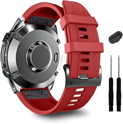 Miniatura 5 de ZPJPPLX 26mm Quick Fit Straps for Fenix 7X Band,Soft Silicone Sport Watch Bands Compatible for Tactix 7 ProFenix 7X ProFenix 6X ProFenix 5X