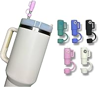 Vista 1 de 5 fundas de popote para Stanley Cup, fundas de silicona de grado alimenticio compatibles con vasos Stanley de 30 y 40 onzas con asas, protegen