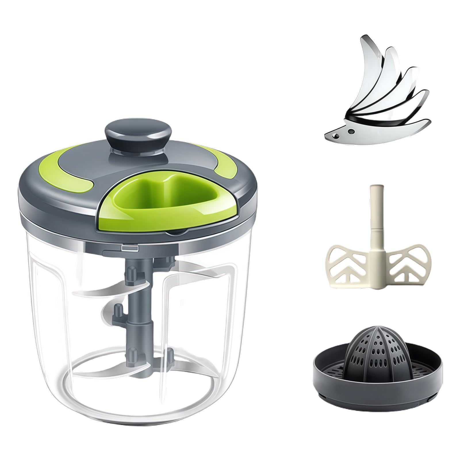 ZWWAAZHF Garlic Press Handheld Food Processor Rustproof Metal Dishwasher Safe Component Crusher for Home Cooks Handheld Garlic Mincer