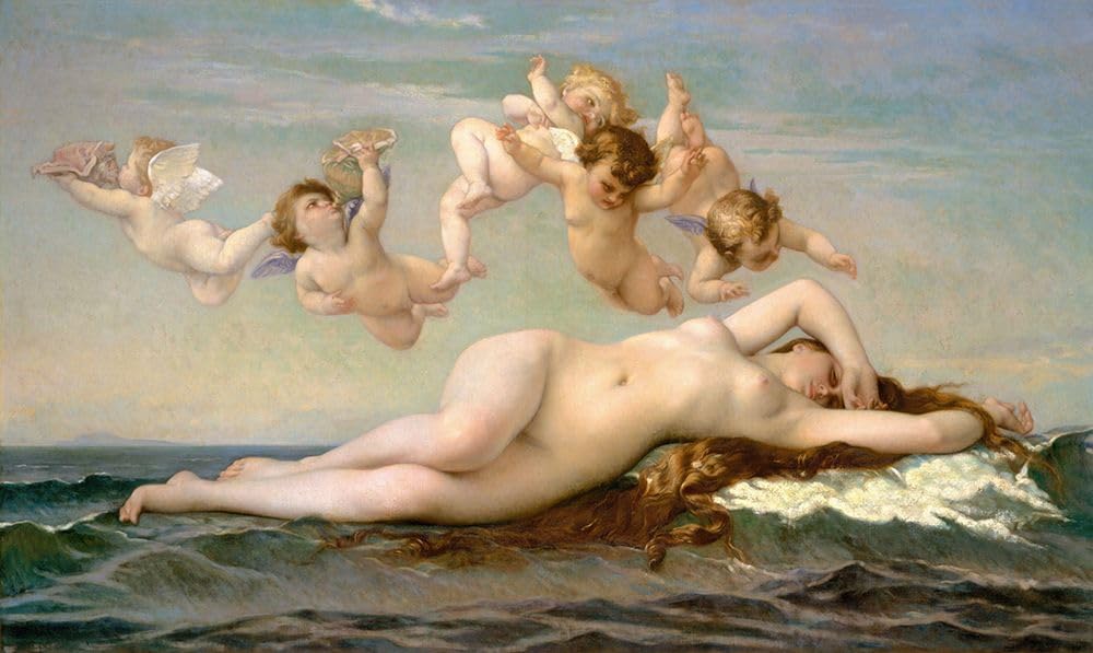Narodziny Wenus 1875 autorstwa Alexandre Cabanel plakat wydruk - Alexandre Cabanel (24 x 14)