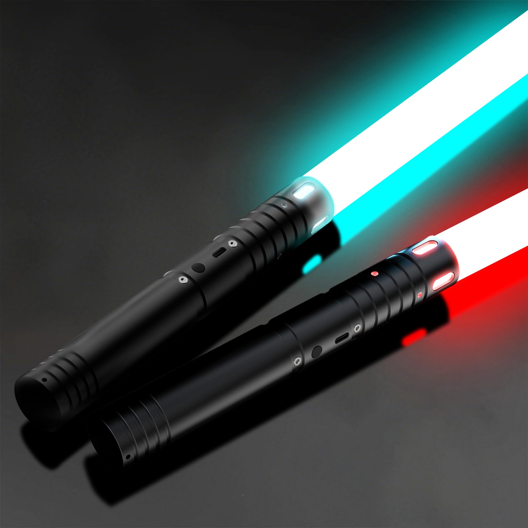 Lightsaber for Kids Upgraded RGB 20 Colors LED Light Saber, USB Rechargeable Lightsabers with Metal Handle