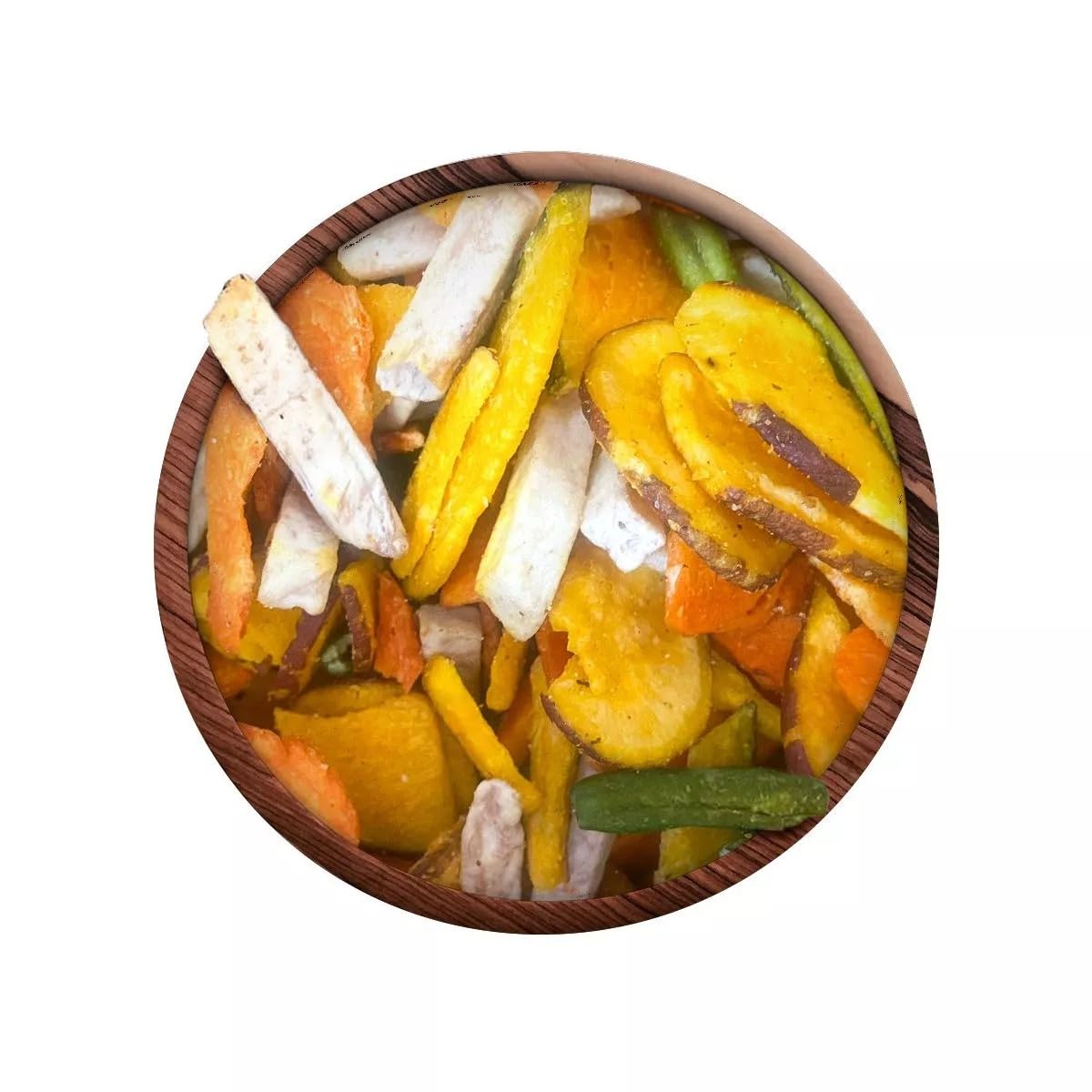 ITALIA SPEZIE Chips di Verdure essiccate, croccanti - 1 Kg (5 x 200g) - Snack, chips vegetali con patata dolce, zucca, taro, fagiolini e carote