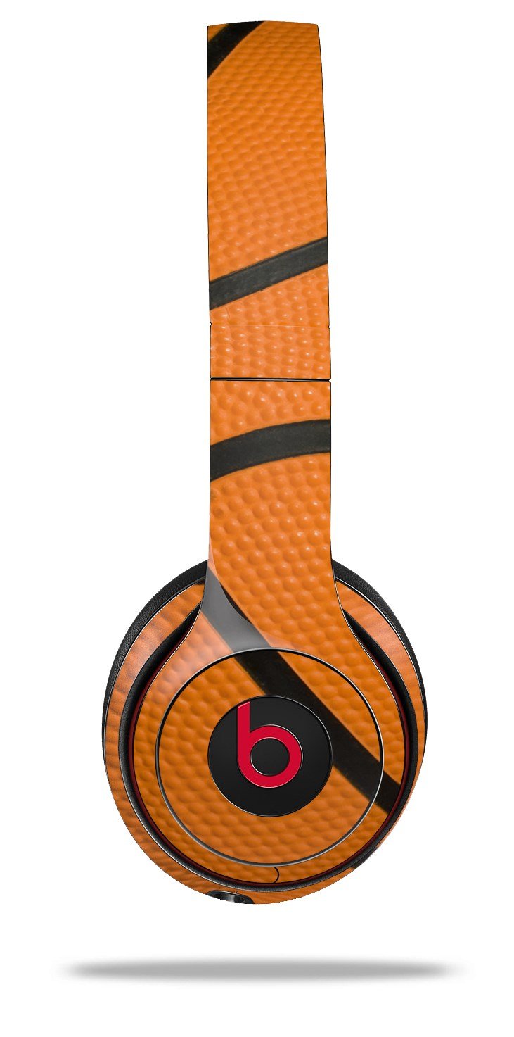 Skin Compatible with Beats Solo 4, Solo 3 and Solo 2 Wireless Headphones - Basketball - Decal Vinyl Wrap by WraptorSkinz (Headphones NOT Included)