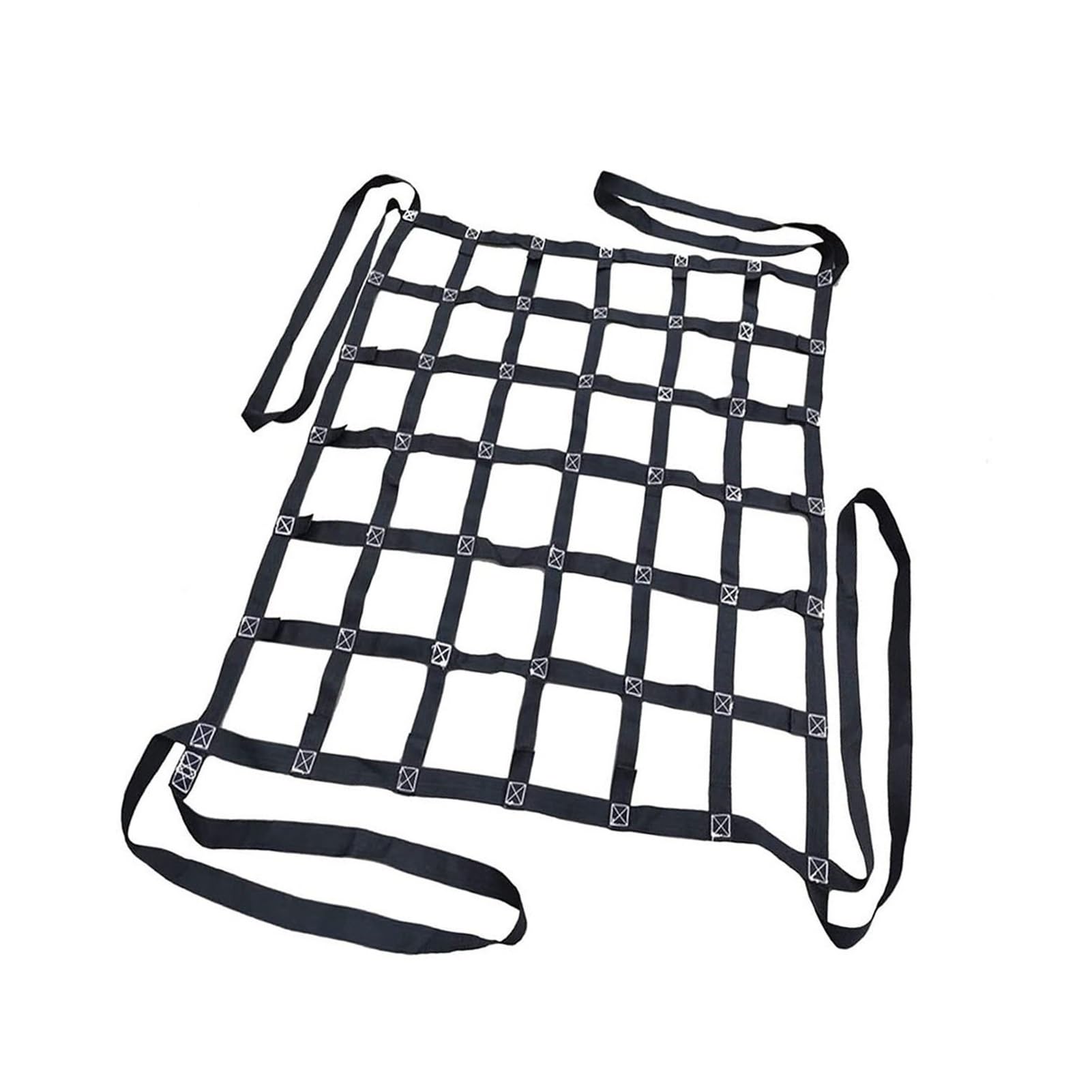 Elastisches Gepäcknetz aus Polyester, flach, quadratisches Netz, reißfest, Sicherheitsnetz, LKW/Anhänger/Ladungsnetz, Hängenetz zum Abschleppen, Tragfähigkeit