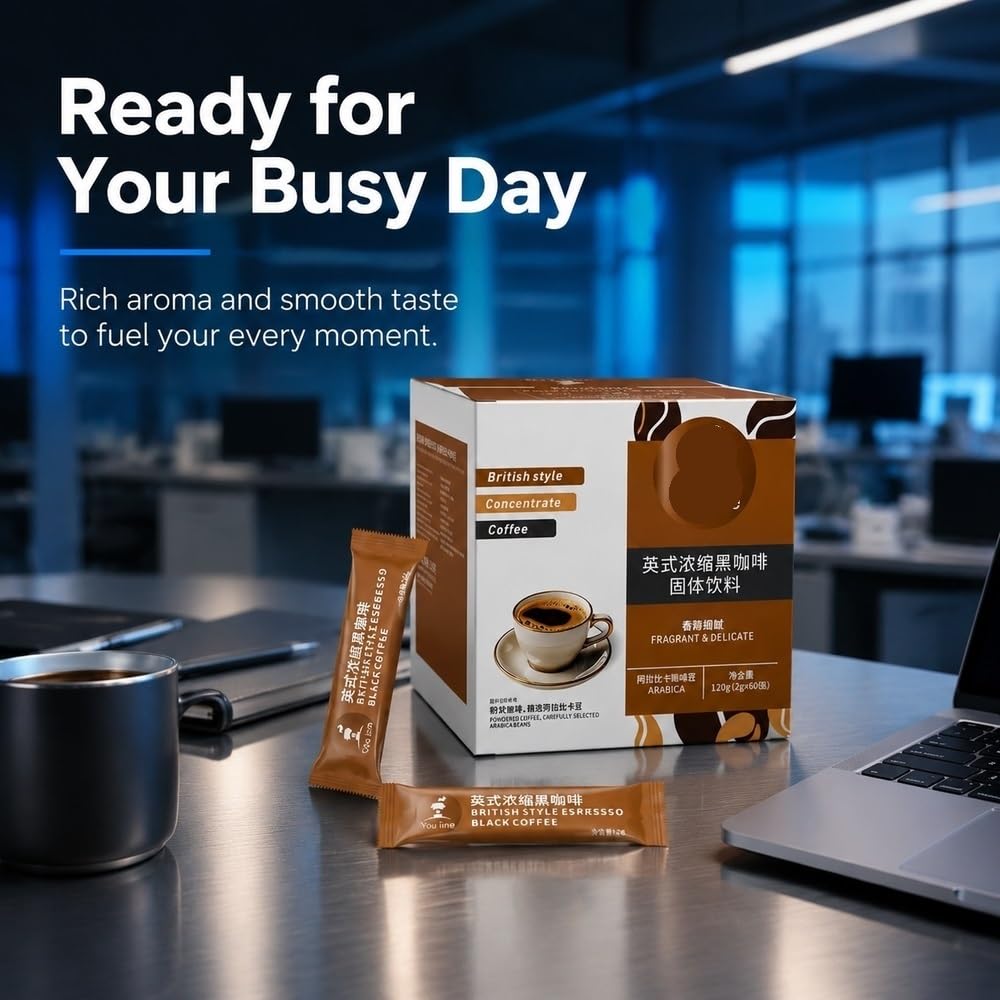 Caffè Solubile Con Zucchero, Arabica, 40 Bastoncini