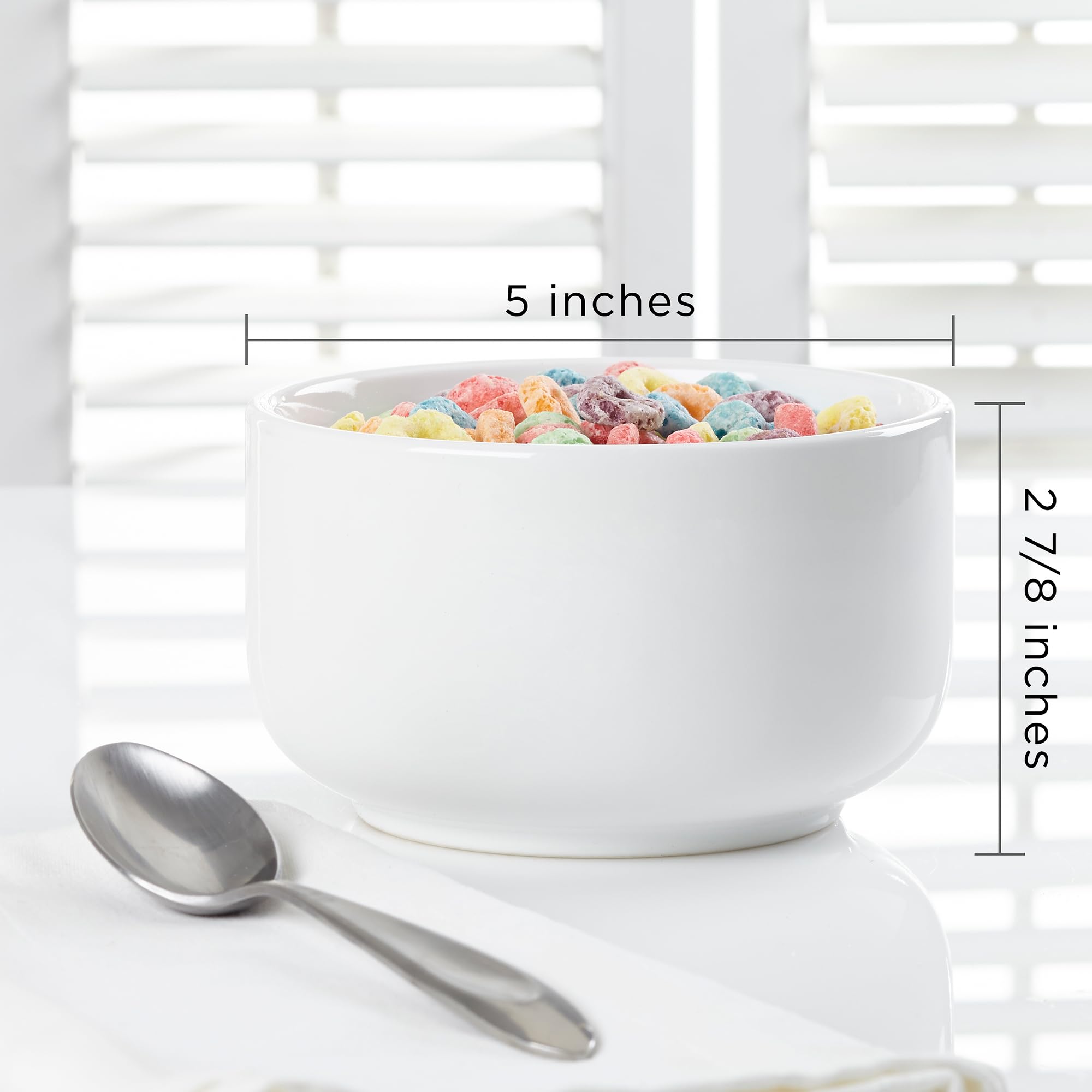 Personalization Universe Personalized Ice Cream Bowl - Customizable Stoneware Bowls for Ice Cream, Soup, Cereal - Dishwasher & Microwave Safe, Chip-Resistant