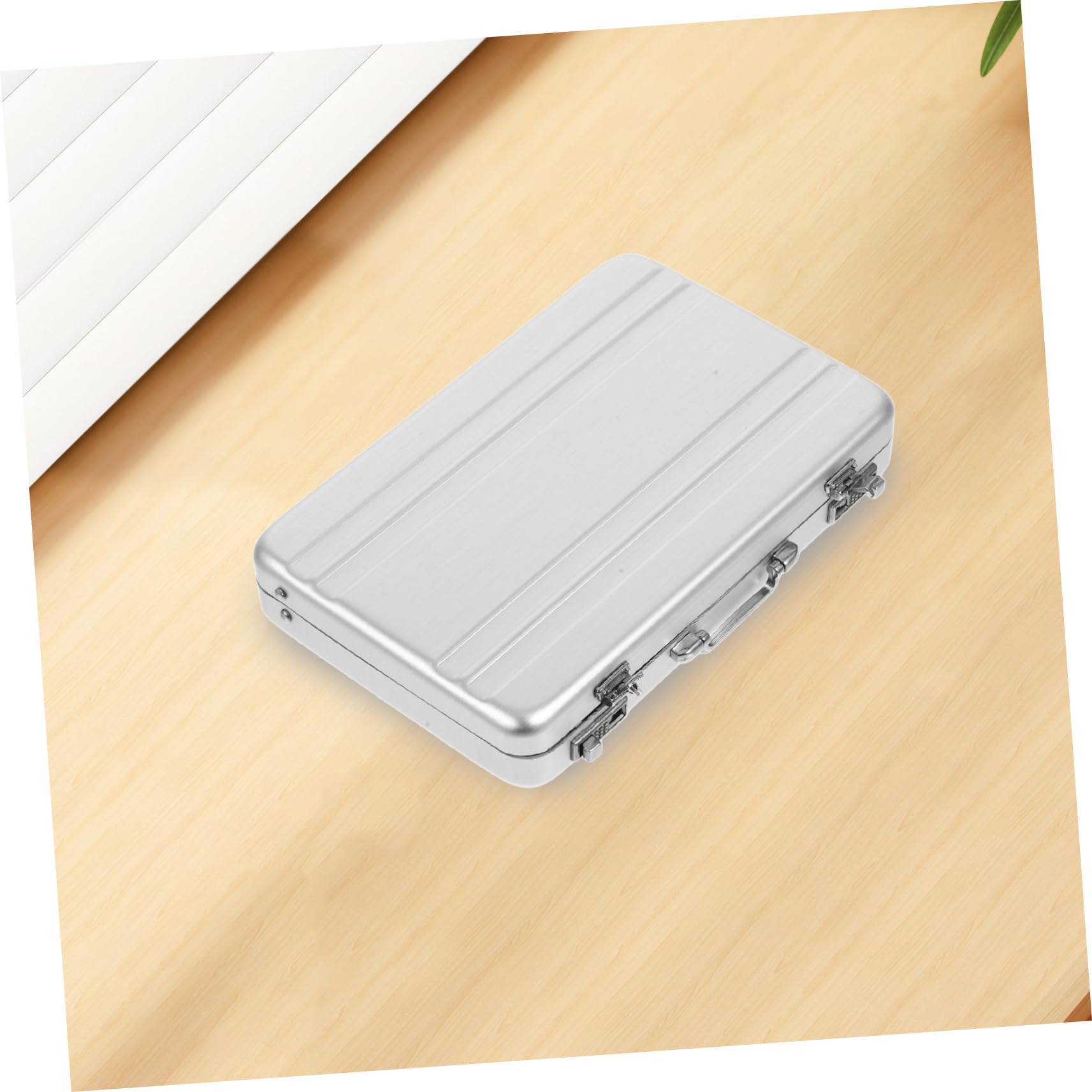 Gadpiparty 4 Piezas Caja de Almacenamiento Tarjetas de Visita de Caja Fuerte Portátil y Práctica Organizador de Tarjetas con Capacidad y Material Resistente