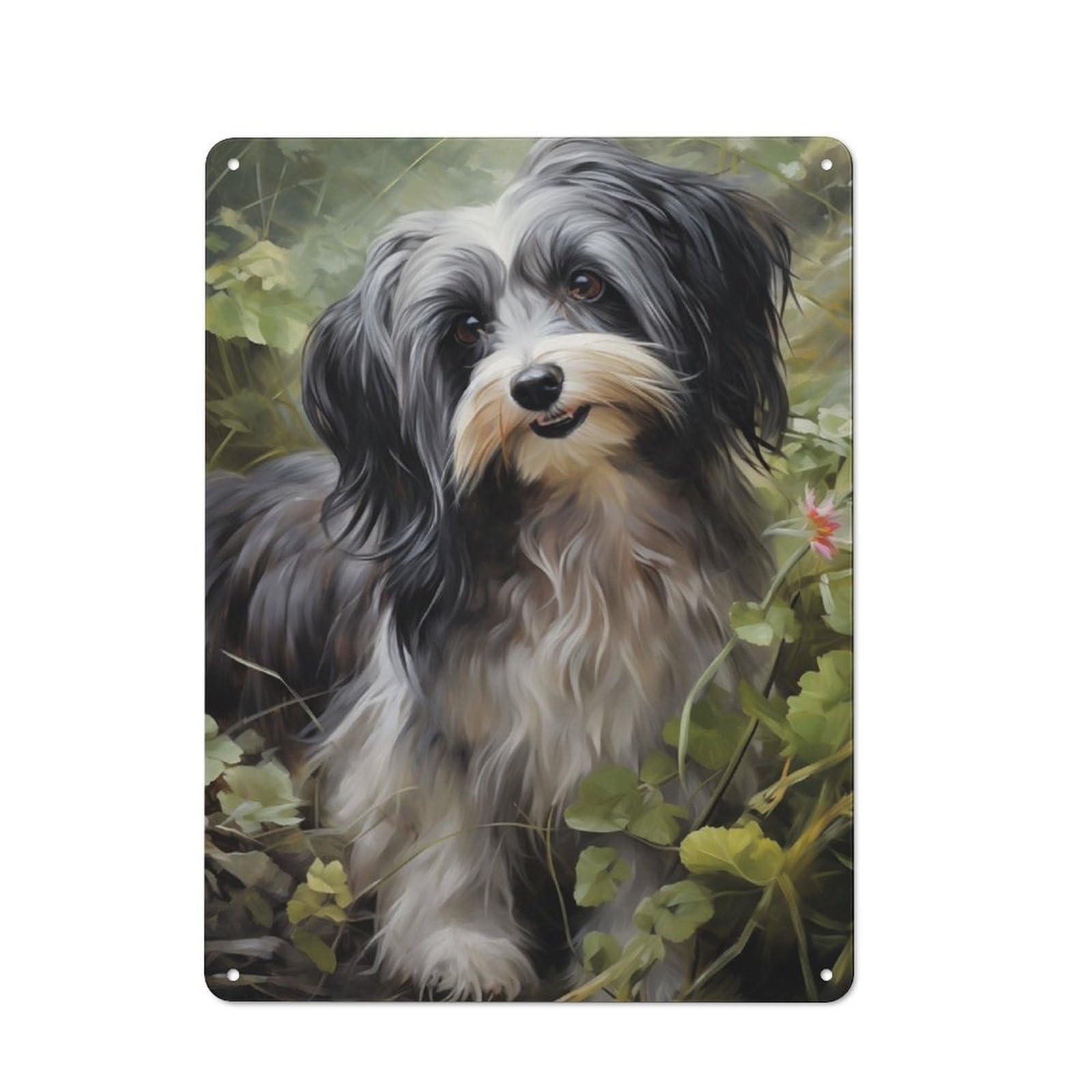 Junmoney Havanese Dog For Lounge Or Reading Corner, Vintage Metal Sign 40X30cm, For Cooler-Season Styling In Lounge And Reading Corner