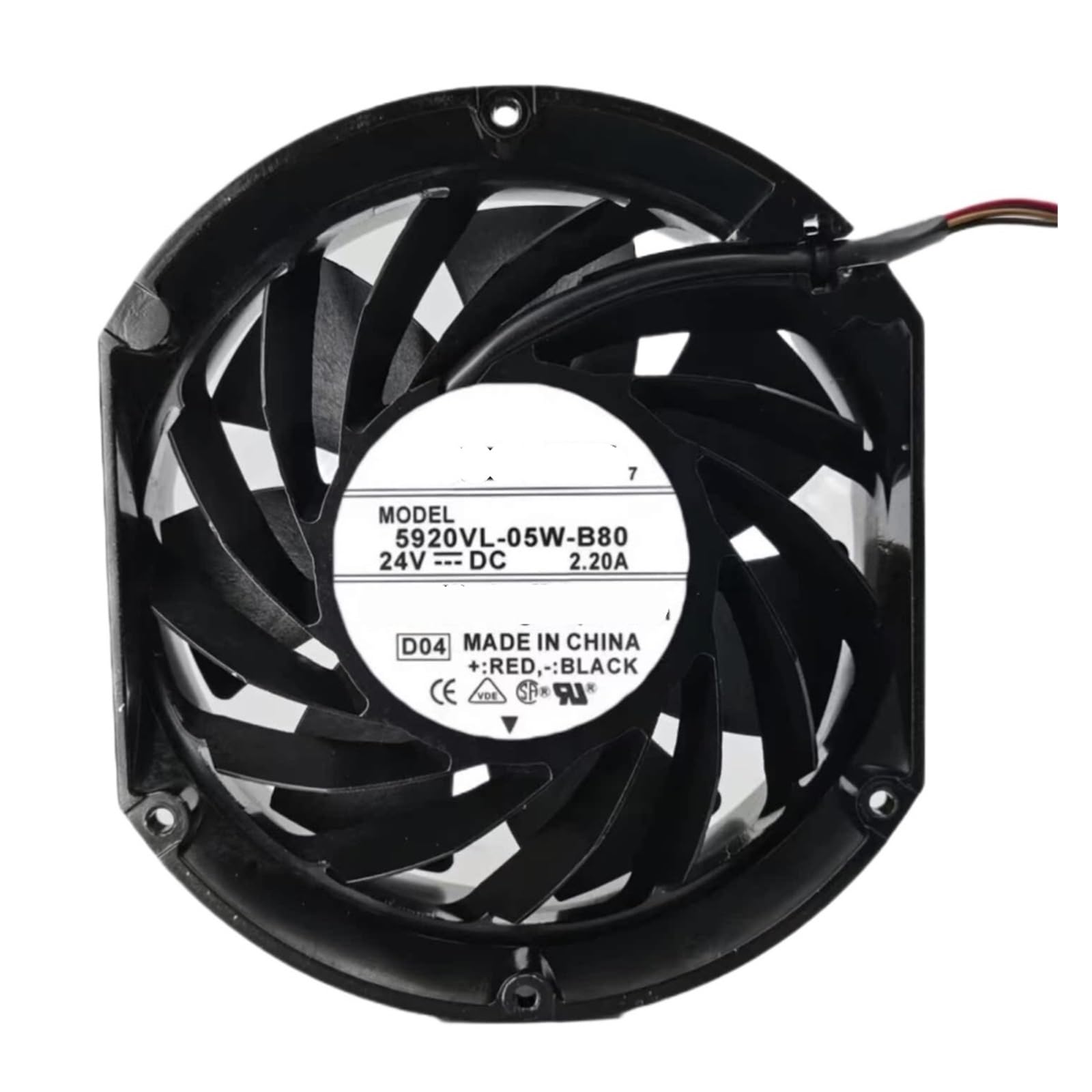 YUIDVJQWS 5920VL-05W-B80 24V 2.20A 17251 172 * 172 * 51mm Cooling Fan