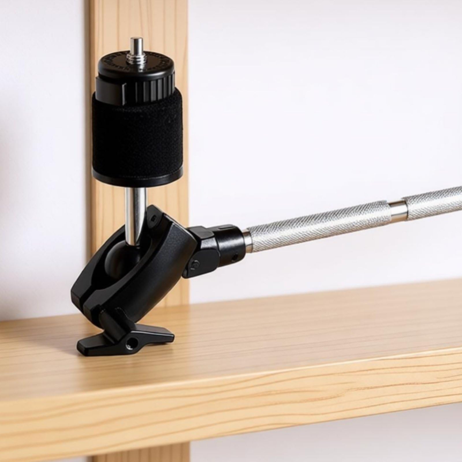 Morsetto di Estensione per Batteria Braccio per Piatti Supporto Asta Staffa Aggancio Accessorio Drum in Metallo Stabile E Robusto Adatto per Concerti Sala Prove, Rosso