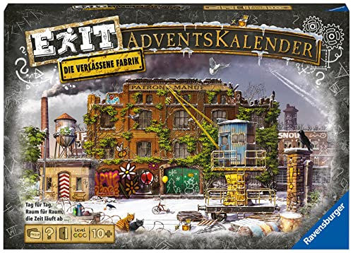 Ravensburger 18233 - EXIT Adventskalender Die verlassene Fabrik - 25...