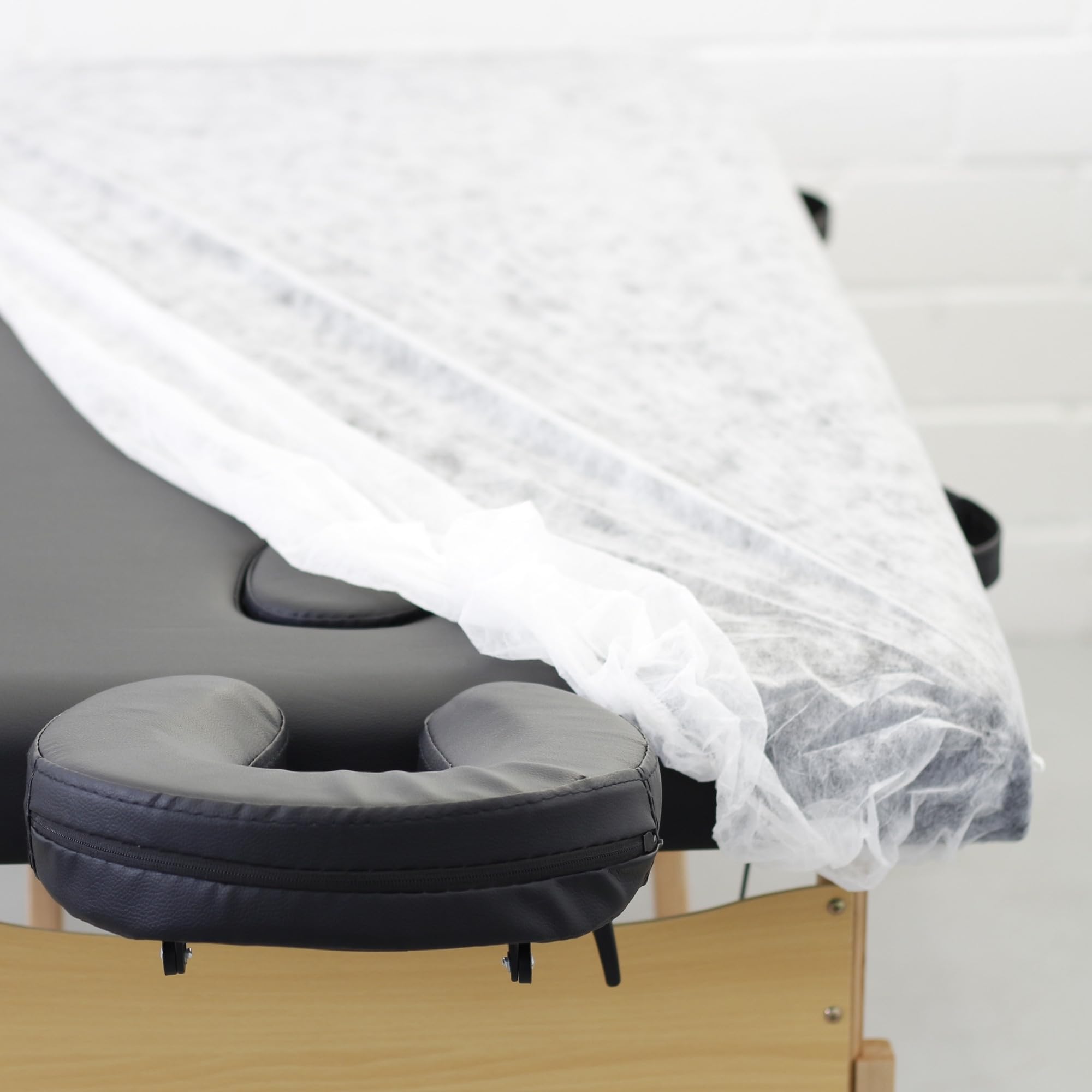 50 Stück Einweg Spannbezug 60×180 cm bis 80×210 cm, Spannlaken, Einwegbezüge mit elastischem Band, Einweg-Spannbettlaken aus Vliesstoff 15 g/m², Einweg Auflage für Massageliegen, Behandlungsliege