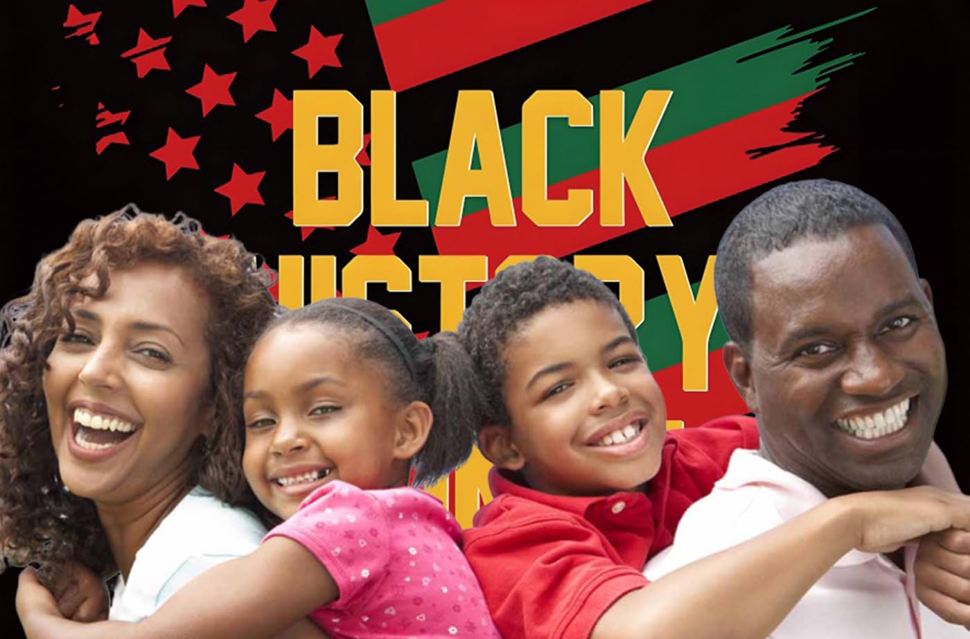 Black History Month Türbanner – 200x90 Cm, Stoff, Mit Aufhängeschnur, Für Partys & Dekoration