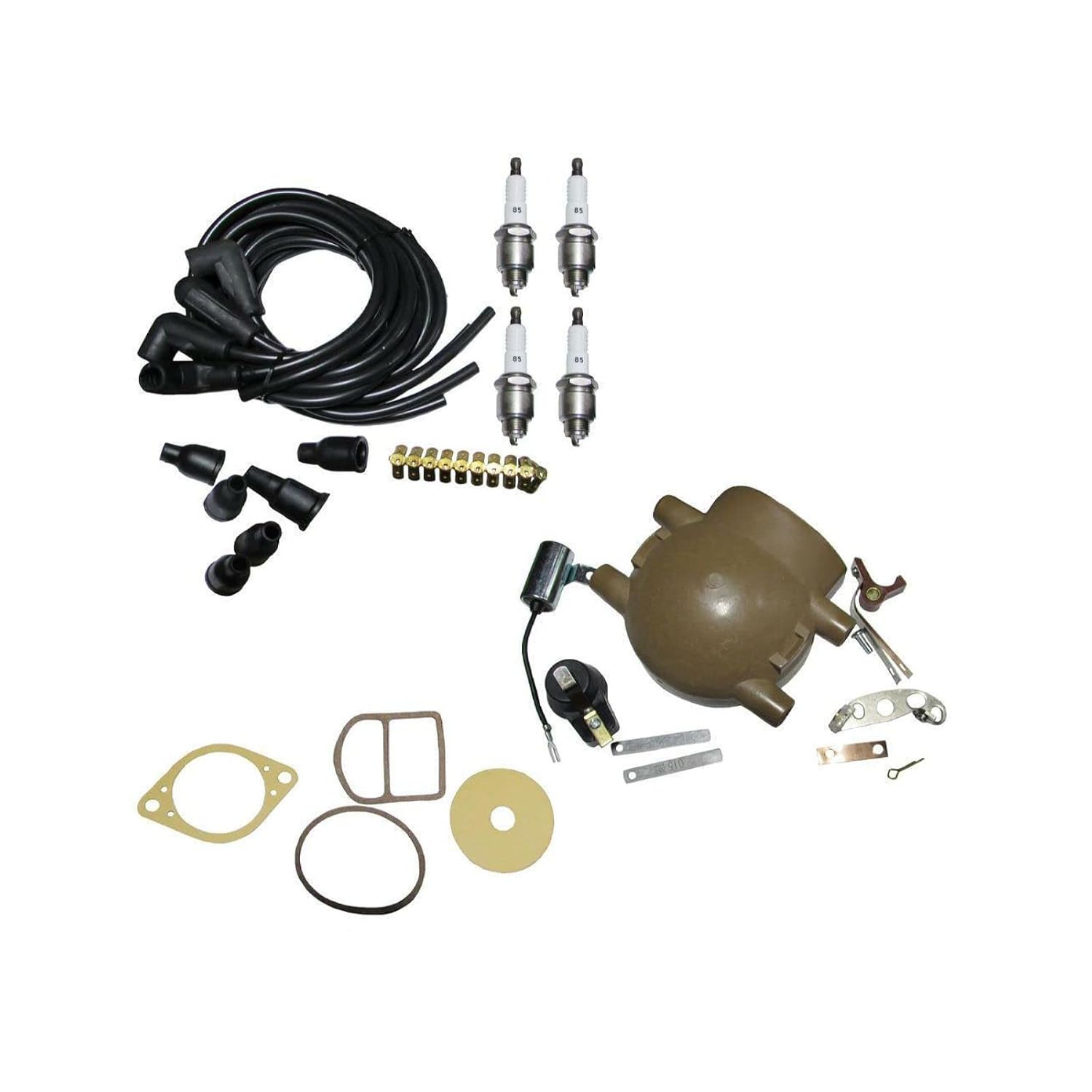 Master Ignition Tune Up Kit Points Condenser Rotor Fits