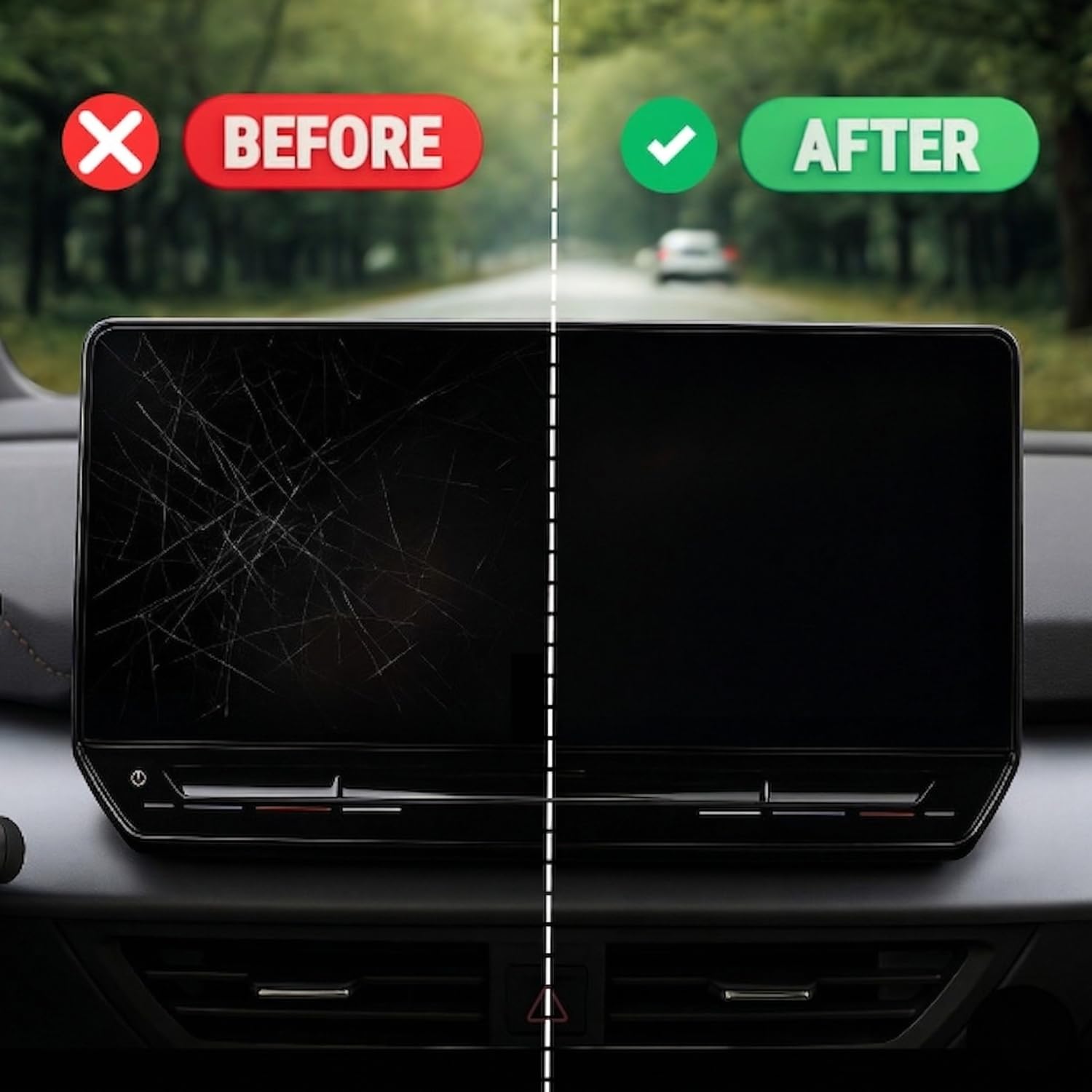 Displayschutzfolie transparent passend für Mercedes E-Klasse W214, S214, X214 2023-2030: Superscreen Tacho, Radio, Multimedia, Navi, Bildschirm, Infotainment Touchscreen