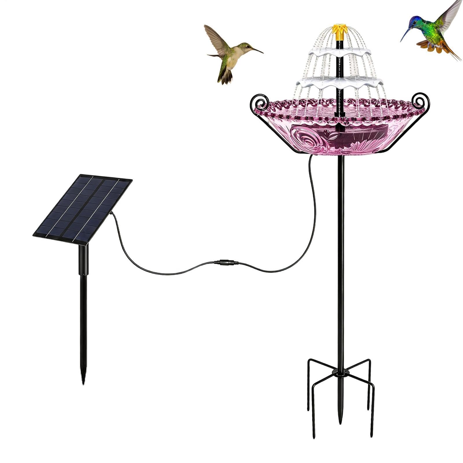 Bebedero solar para pájaros, gorrión