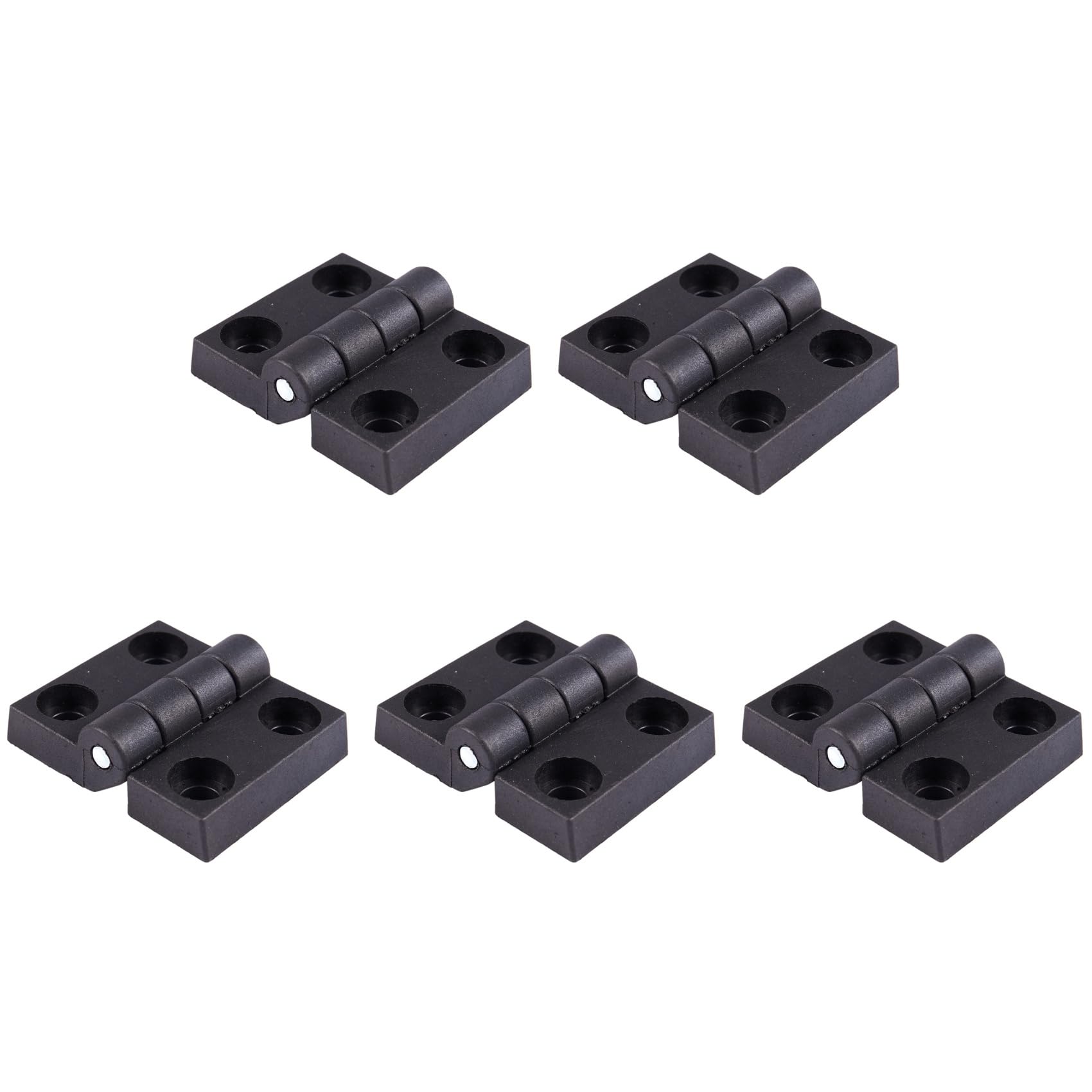 Jnchdghwa Black 5Pcs 63Mm X 50Mm Cabinet Plastic Hinge Door Hinges Hinge