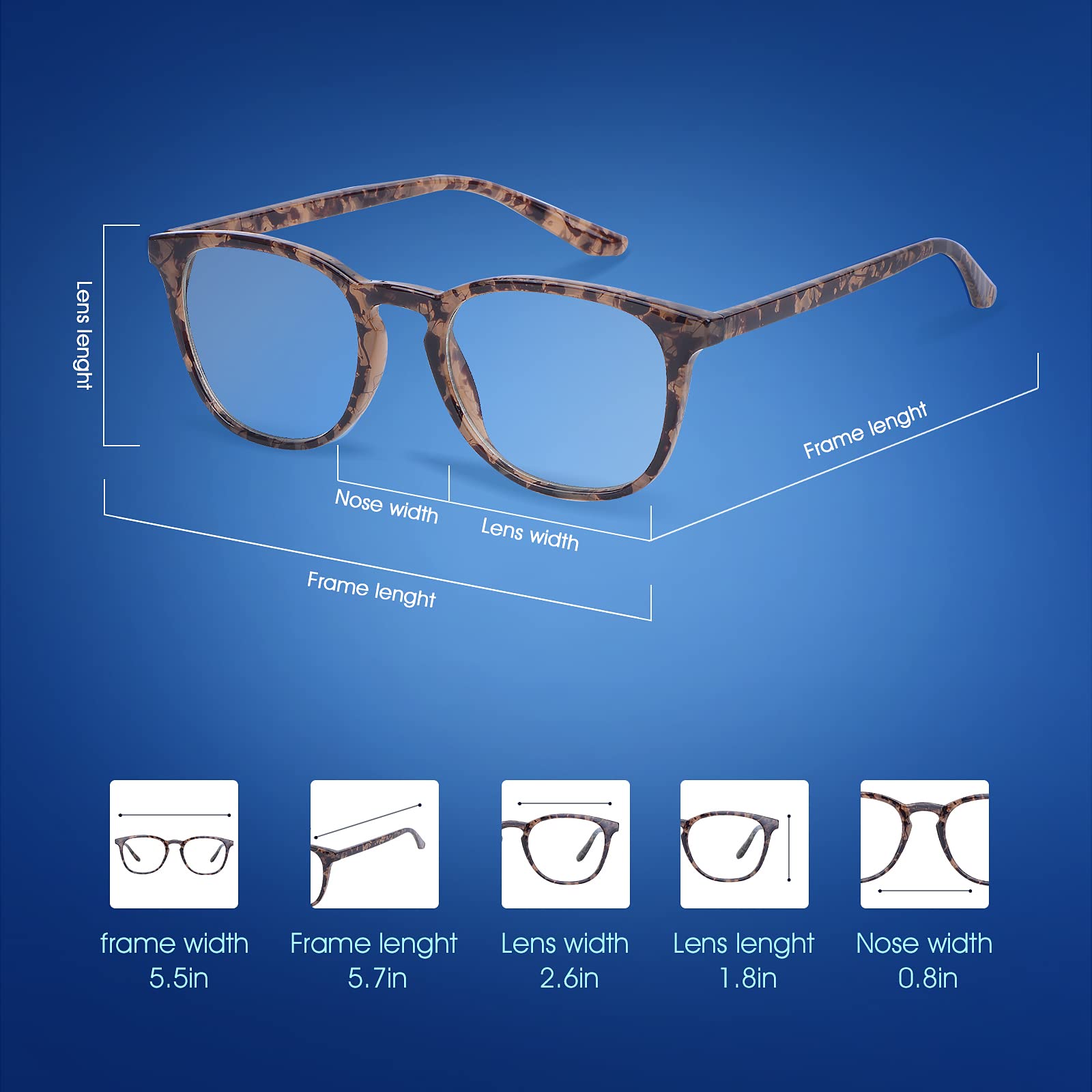 Lunettes De Lecture Anti-Lumière Bleue Pliables 2.5 Dioptries - Protection Écran Noir