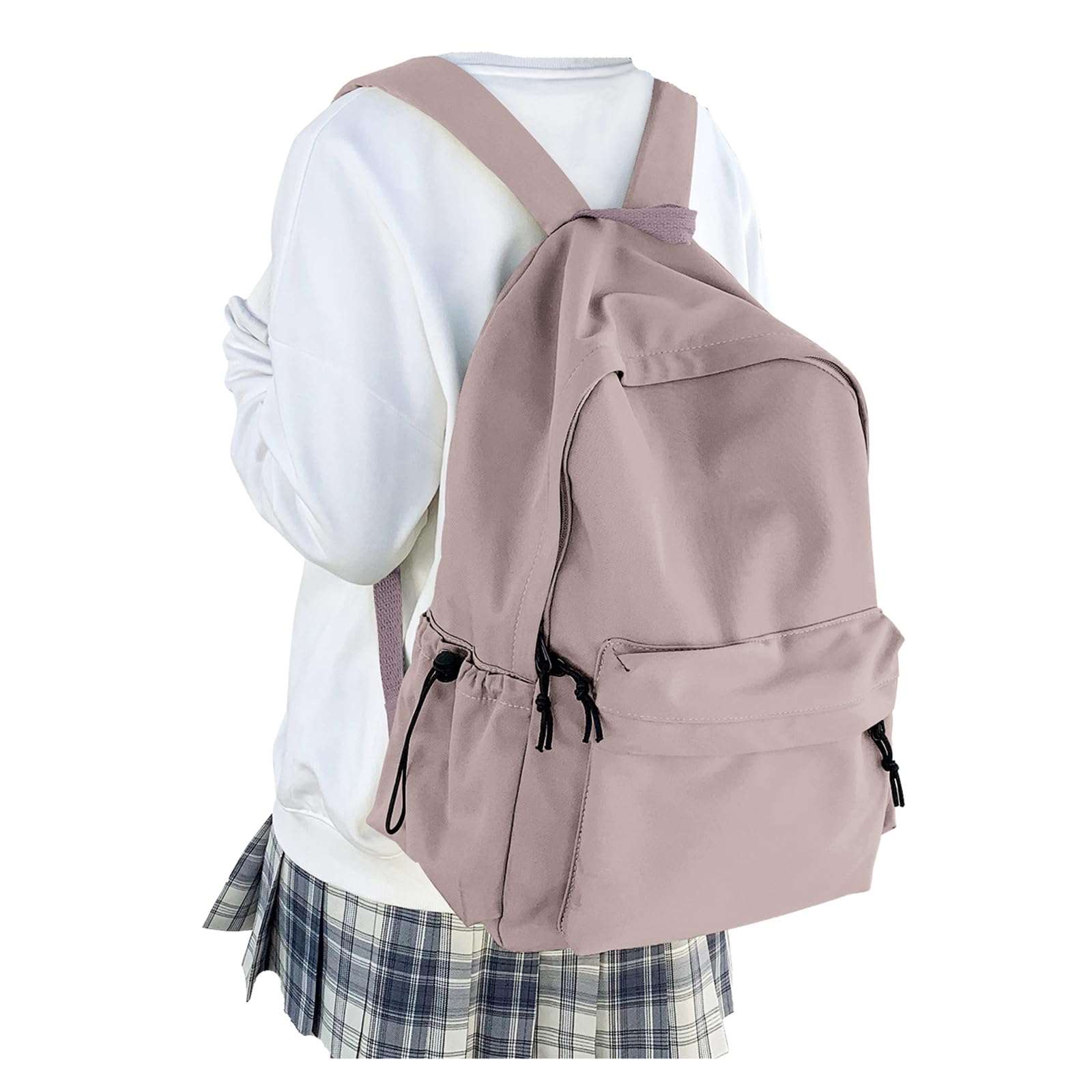 HYC00 Schulrucksack Damen, Causal Travel Schultaschen 14 Zoll Laptop Rucksack für Mädchen im Teenageralter Leichter Rucksack Wasserabweisend Bookbag College Boys Men Work Daypack