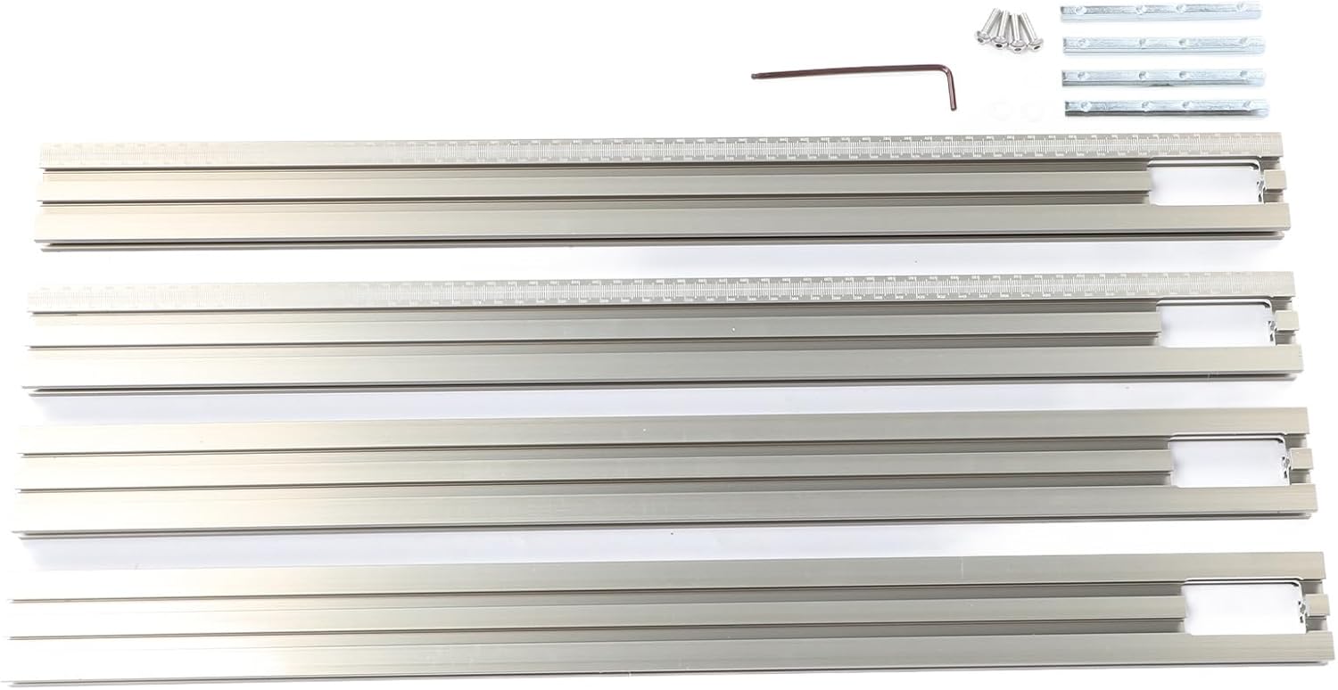 Chain Saw Guide Adjustable Backing Plates Professional Aluminum Alloy Woodworking System Parallel Guide Rail, for Engraving, 600Mm