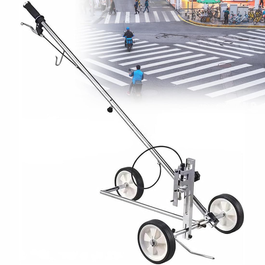 asdchZen Hand Push Tape Marking Machine Lane Marking Applicator, Road Marking Machine For Schools, Sports Surfaces, Factory Marking Works With Road Or Grass Marking Paint