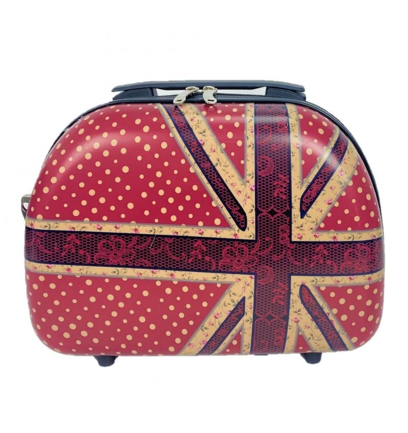 DESS Maleta De Cabina Equipaje De Mano con Neceser 4 Ruedas 360º Bandera Inglaterra