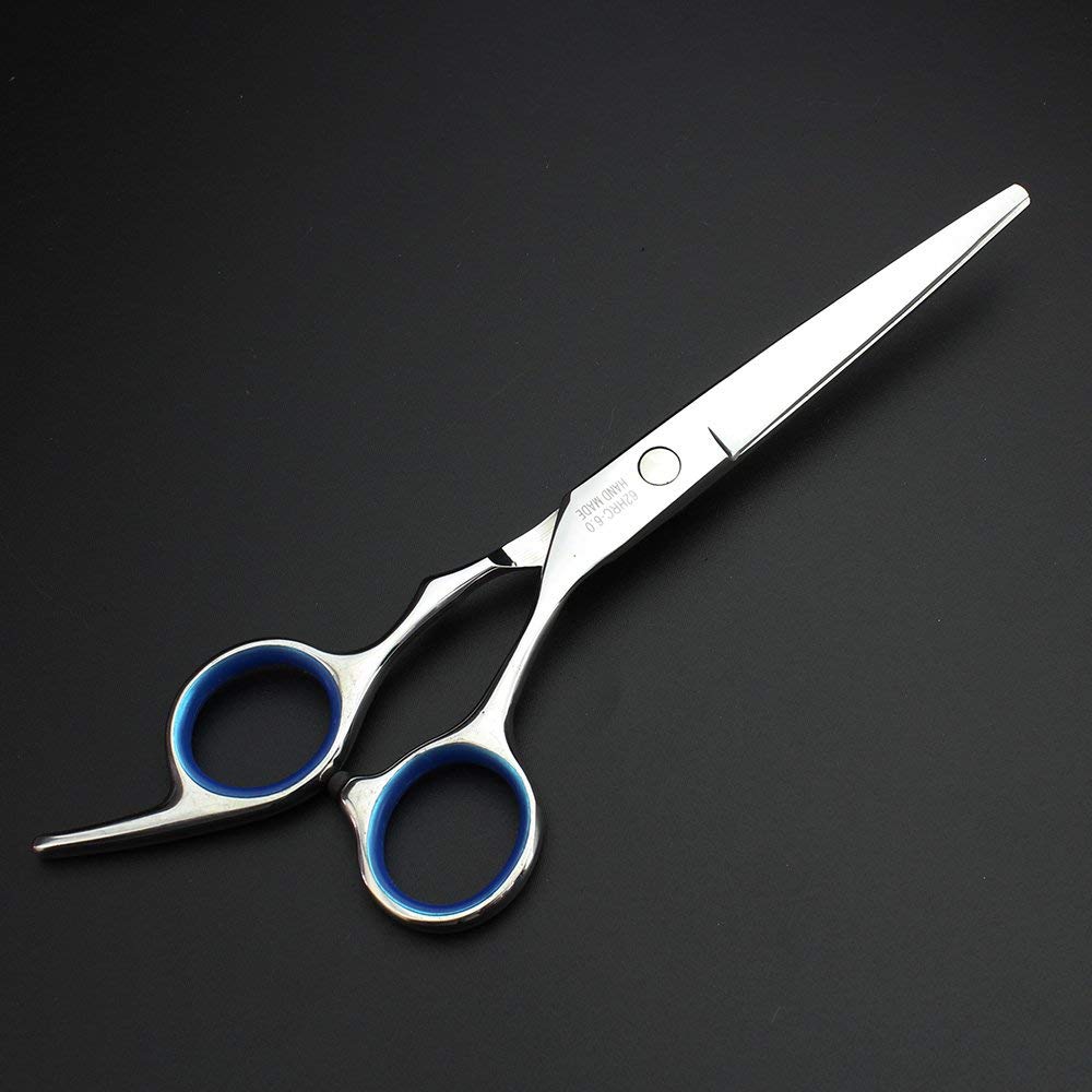 Tijeras de peluquería peluquería profesional de peluquería de 6 pulgadas de corte y tijeras de pelo adelgazamiento conjunto de 17,5 cm (Tornillo negro scissors set)