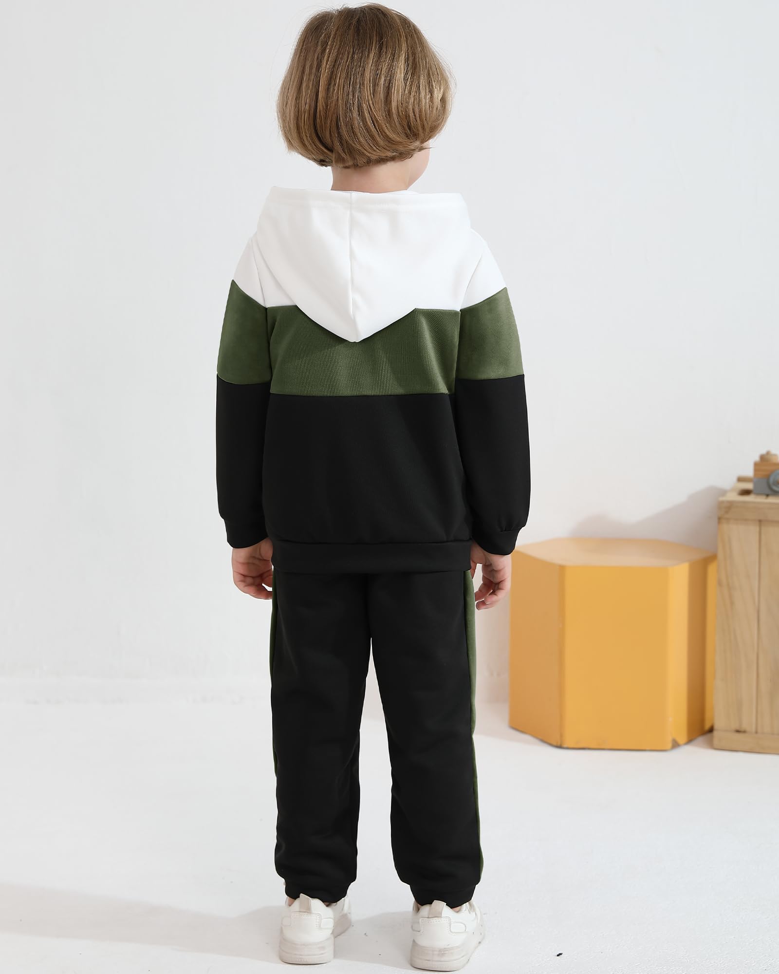 Hotfiary Set di 2 tute per bambini e ragazzi, con giacca a maniche lunghe con cappuccio e pantaloni della tuta, pantaloni da jogging, pantaloni da jogging, pantaloni da jogging, tuta per ragazzi, per