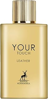Maison Alhambra Your Touch Leather – Spicy, Woody, Fruity, Sweet – Eau de Parfum Spray Long-Lasting Fragrance for Unisex, 3.4 Ounce / 100 ml