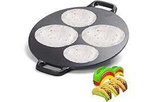 Authentic Mexican Cast Iron Clay Comal for Superior Tortilla Cooking