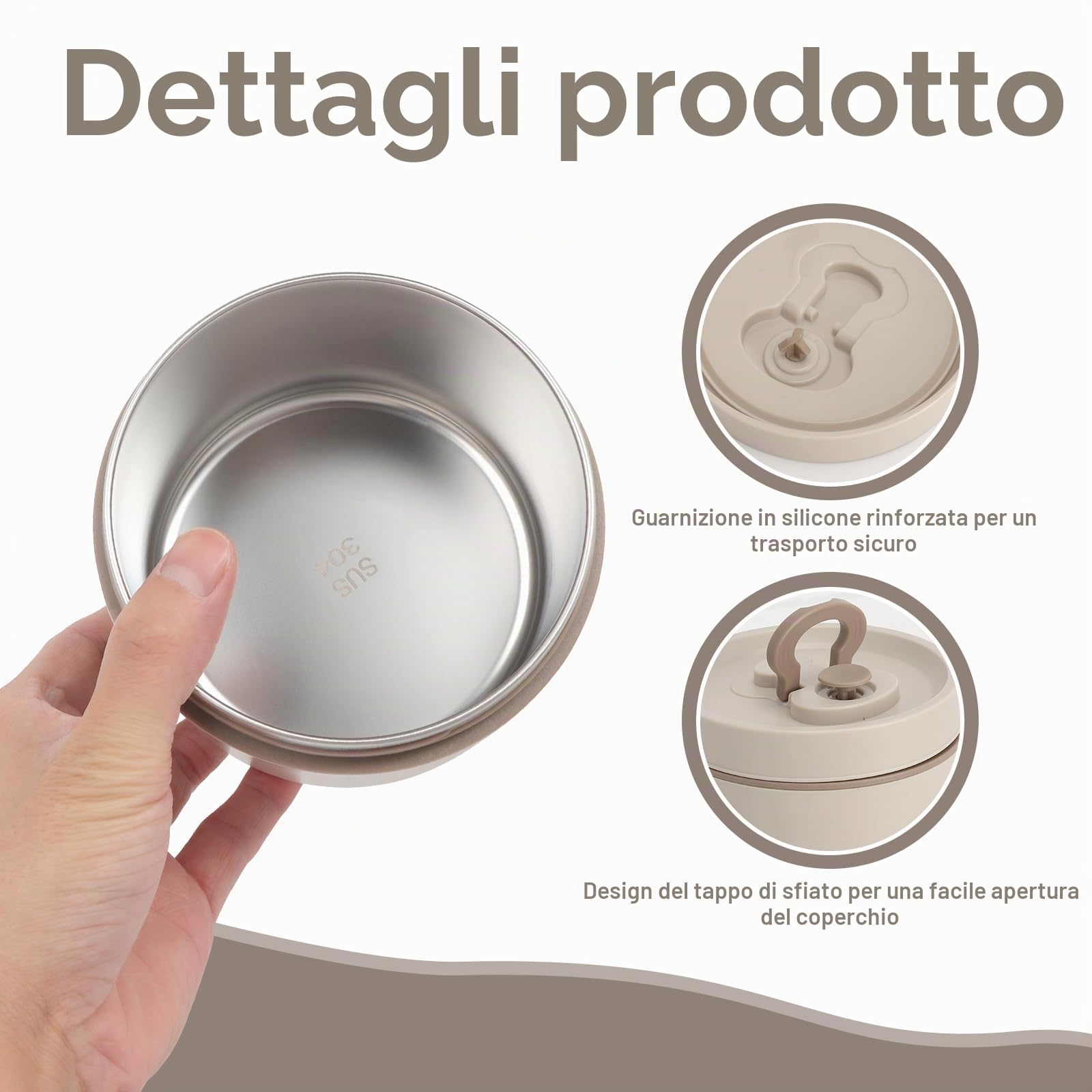 Contenitore termico per alimenti 650ml, contenitore termico in acciaio inox con cucchiaio, termico per alimenti, termos per cibo, a prova di perdite, contenitore termico per pranzo, termica